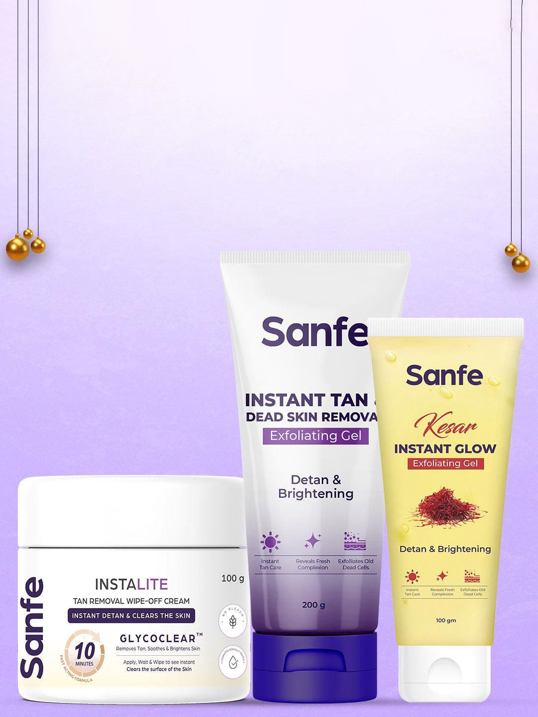 Sanfe Set Of 3 Ultimate Tan-Free Glow Kit