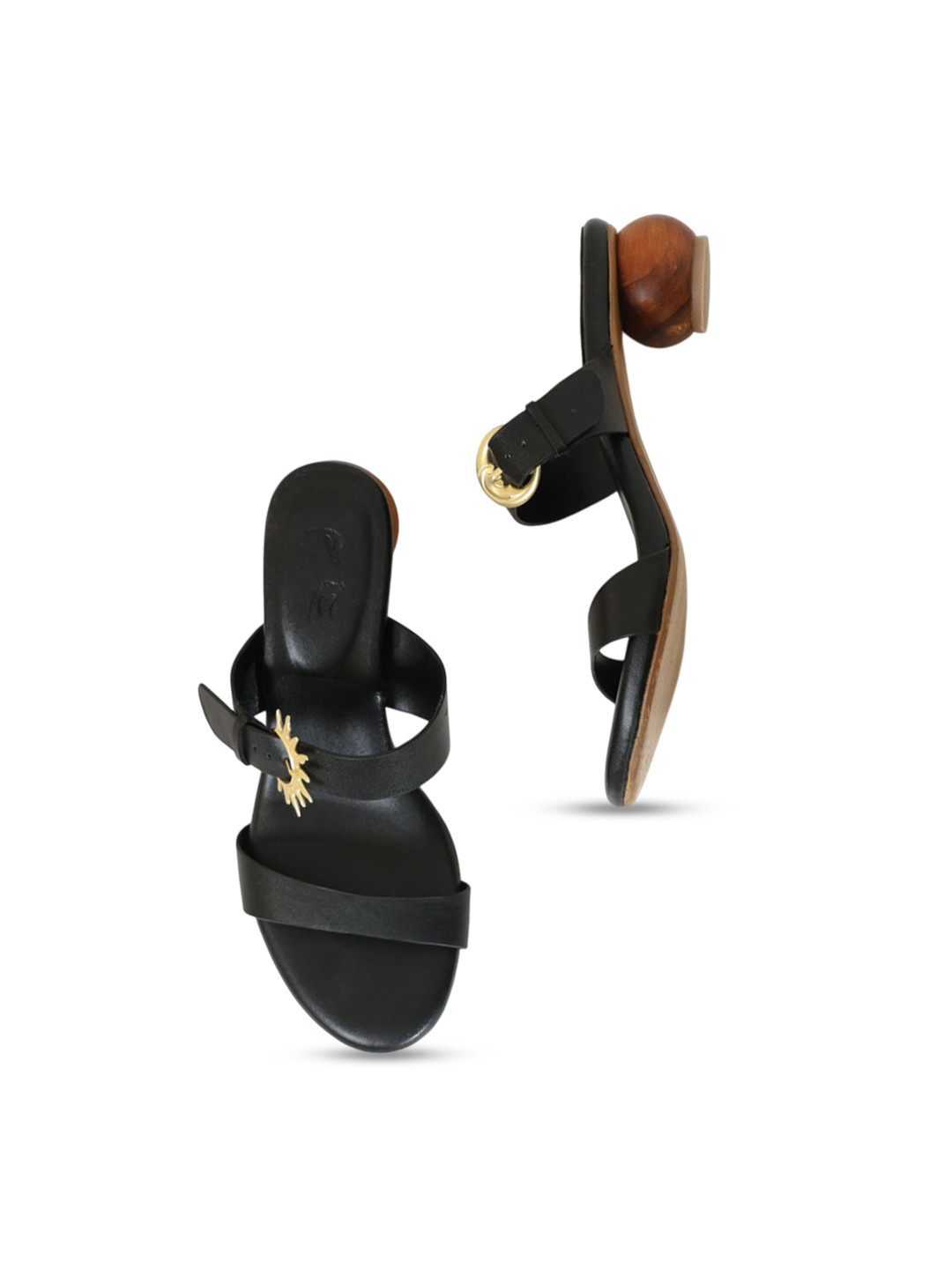 BIRDHOUSE Women Birdhouse Saanjh Heels Black Bold Evening Pick Sandals