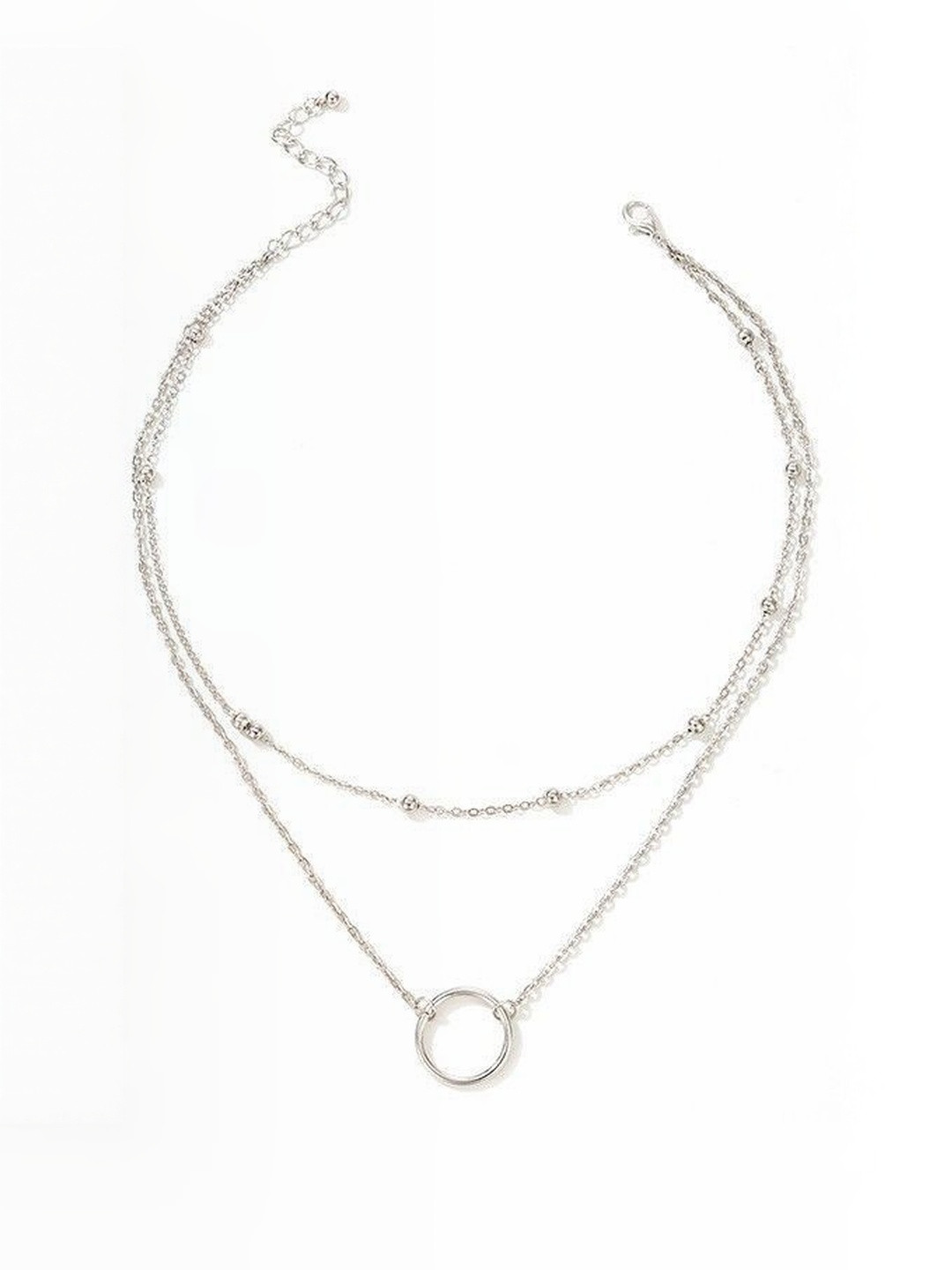 Arzonai Metal Layered Necklace