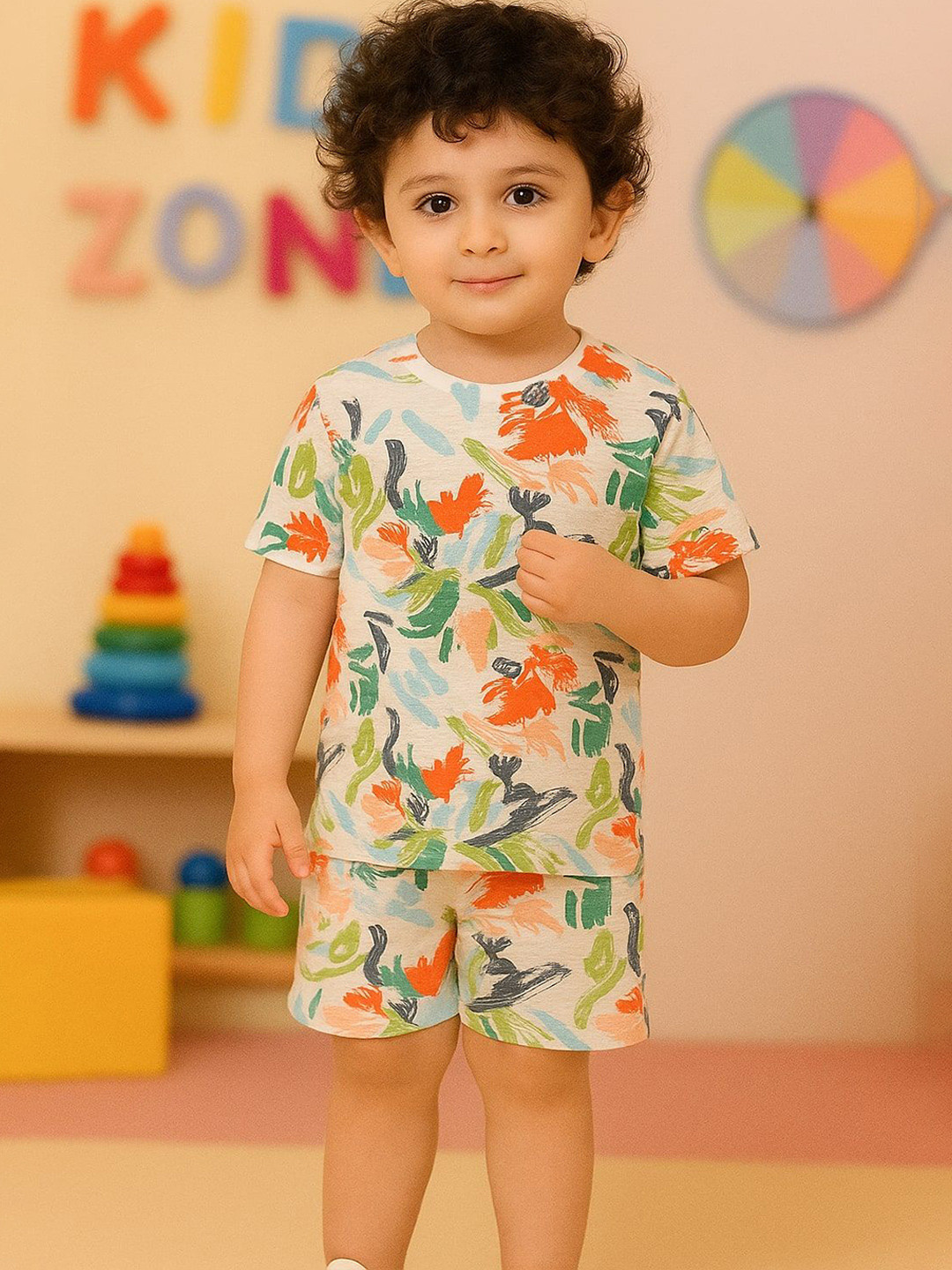 Rigo Boys Abstract Printed Clothing Set