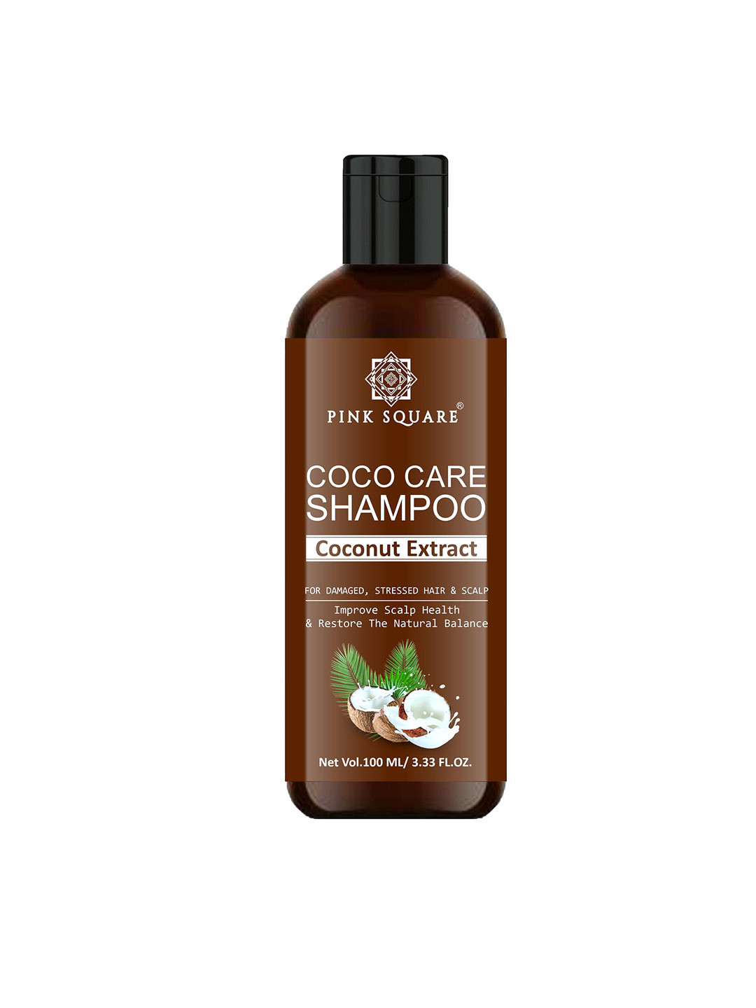 Pink Square Coco Care Shampoo With Coconut Extract - 100 ml