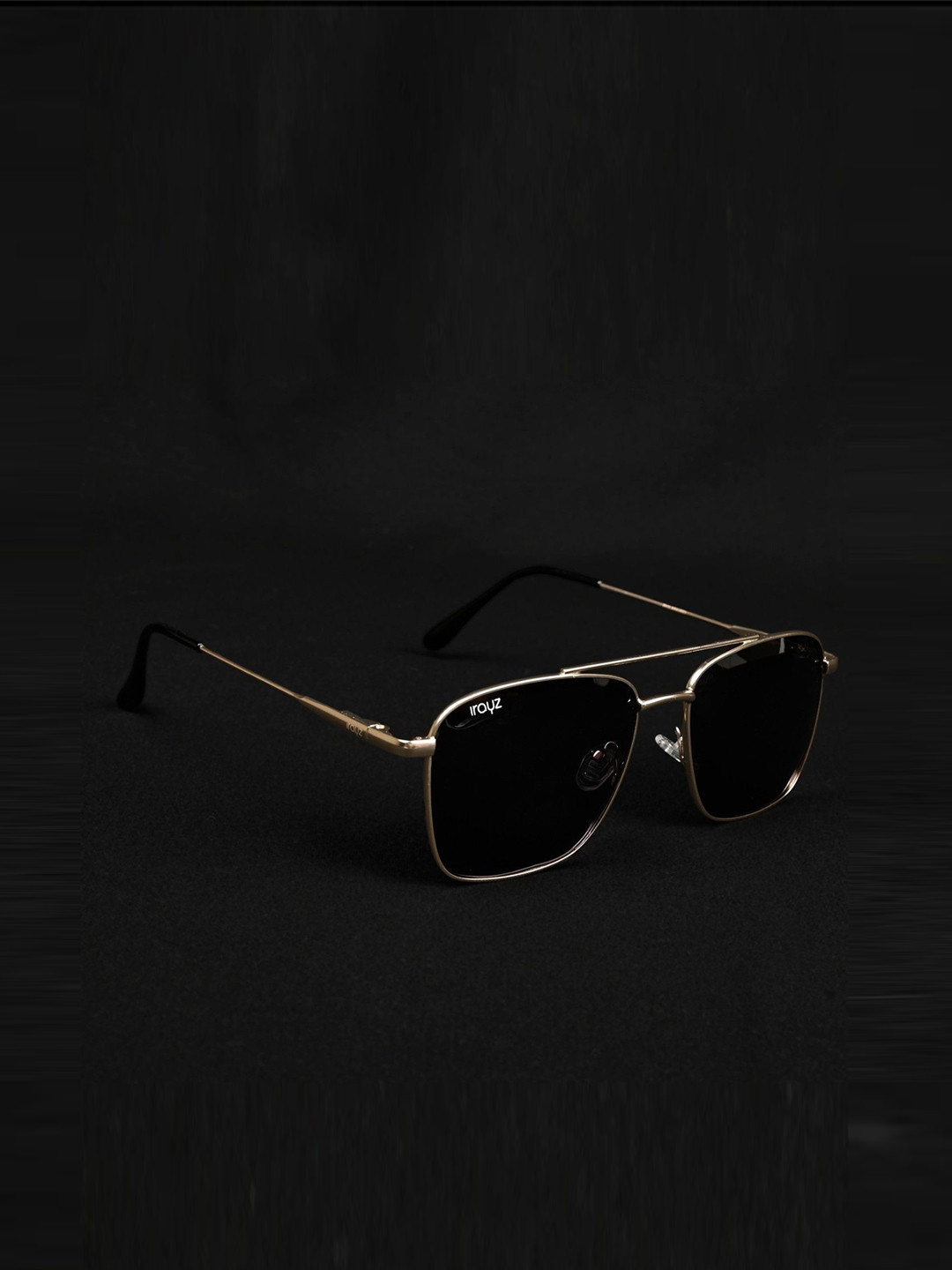 Irayz Men Square with with Polarised and UV Protected Lens Sunglasses 4069-Gold-