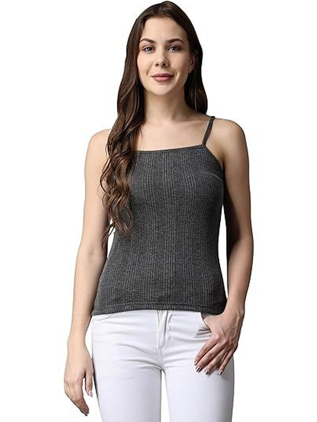 Eleg & Stilance Women Sleeveless Spaghetti Strap Camisole Thermal Top