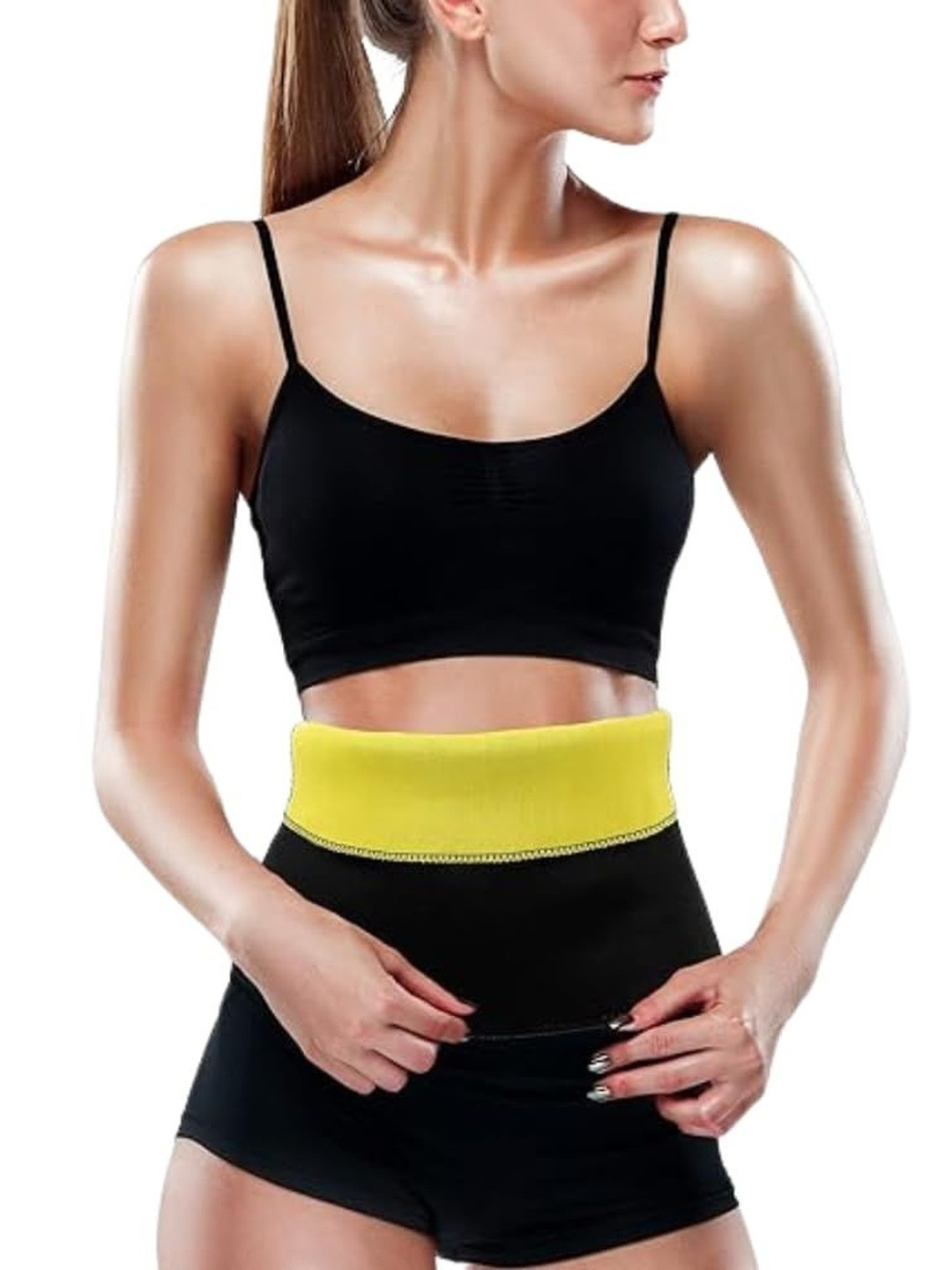 NESKA MODA Women Black High Rise Shapewear Brief