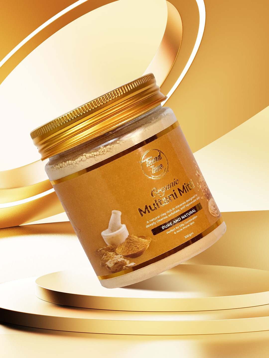 TRENDTREE Organic Multani Mitti Powder Face Pack - 100 g