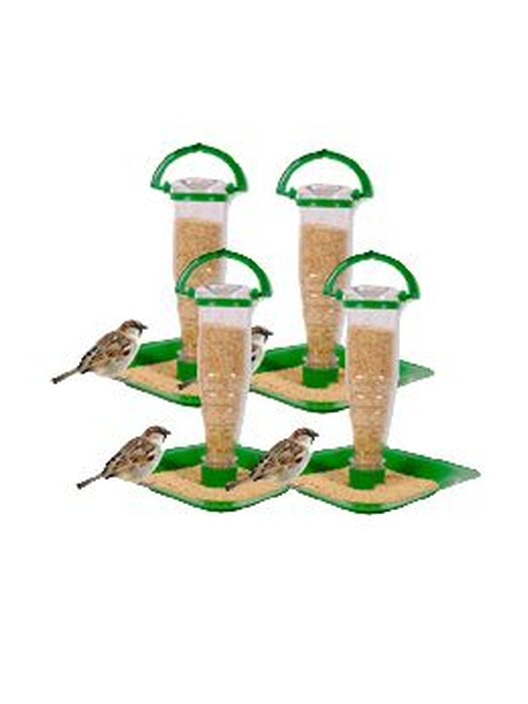AMIJIVDAYA Pack Of 4 Bird Food Feeder