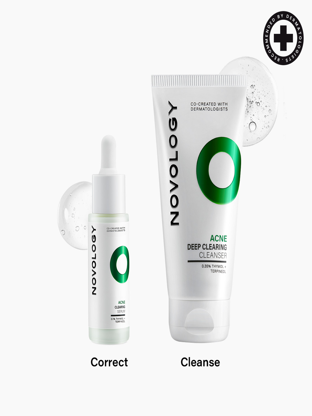 Novology Set Of Acne Deep Clearing Cleanser & Acne Clearing Serum