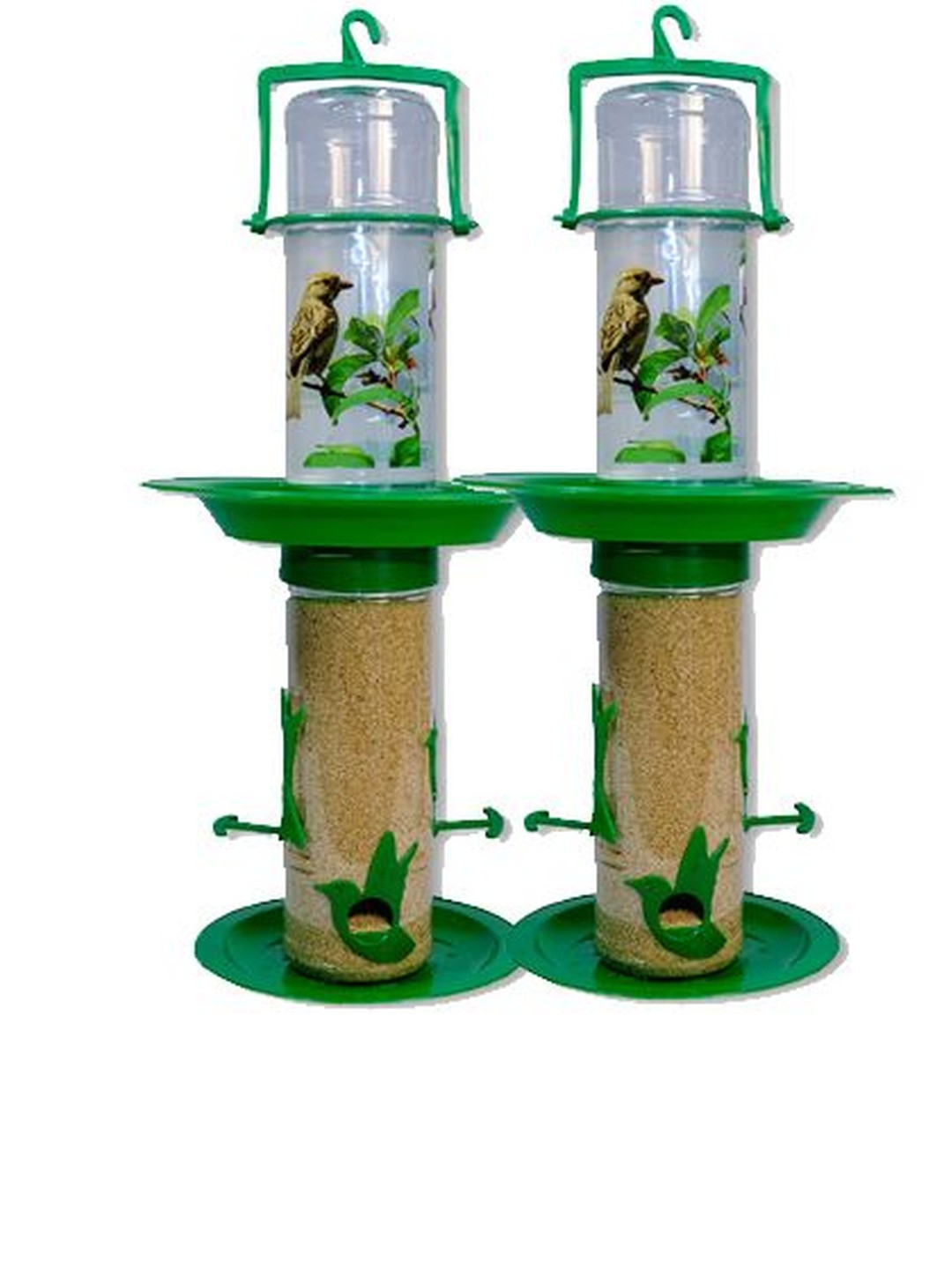 AMIJIVDAYA Pack Of 2 Medium Double Decker Food Feeder for Birds