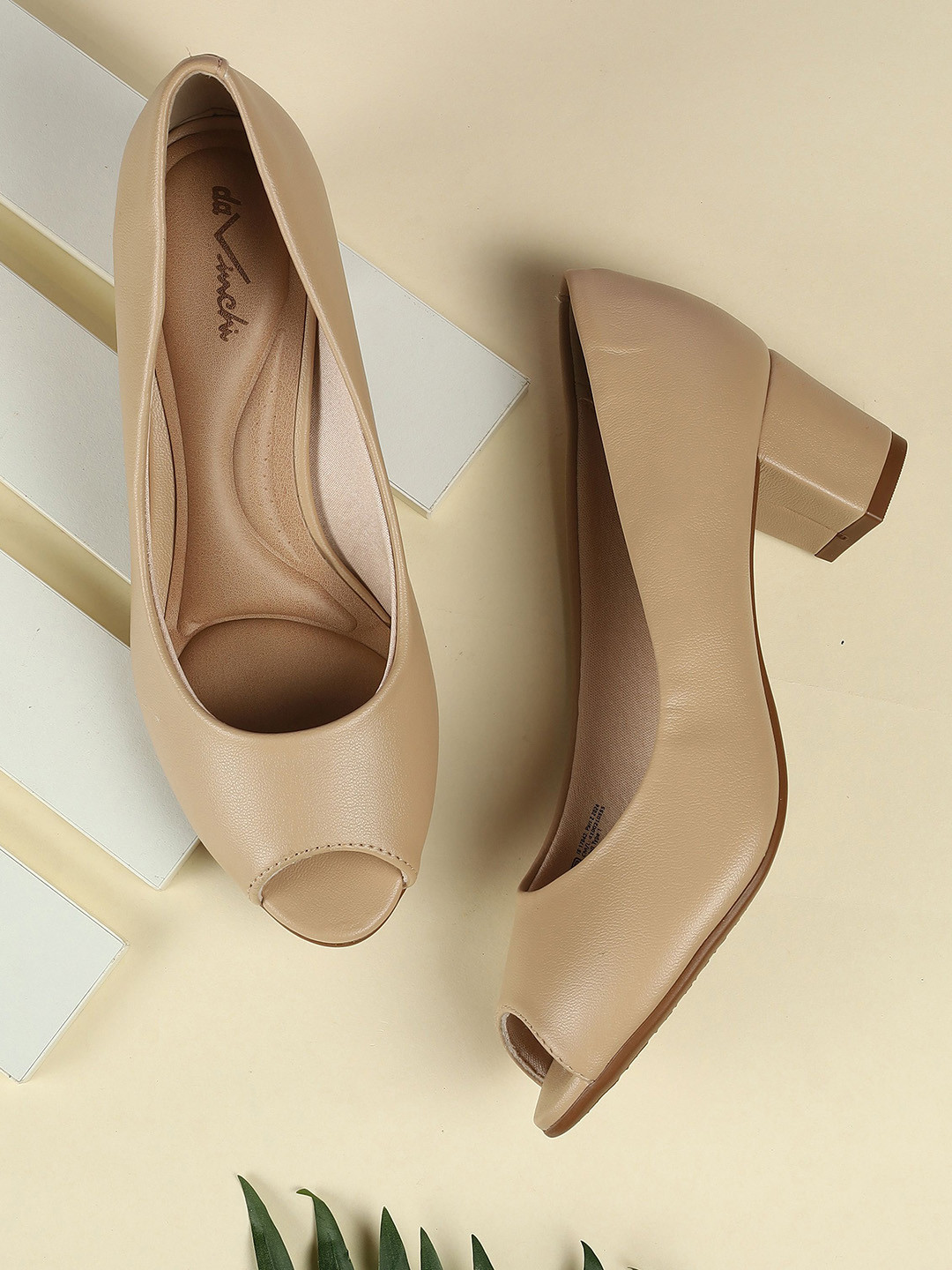 Metro Solid Peep Toe Closed Back Block Heel Sandals