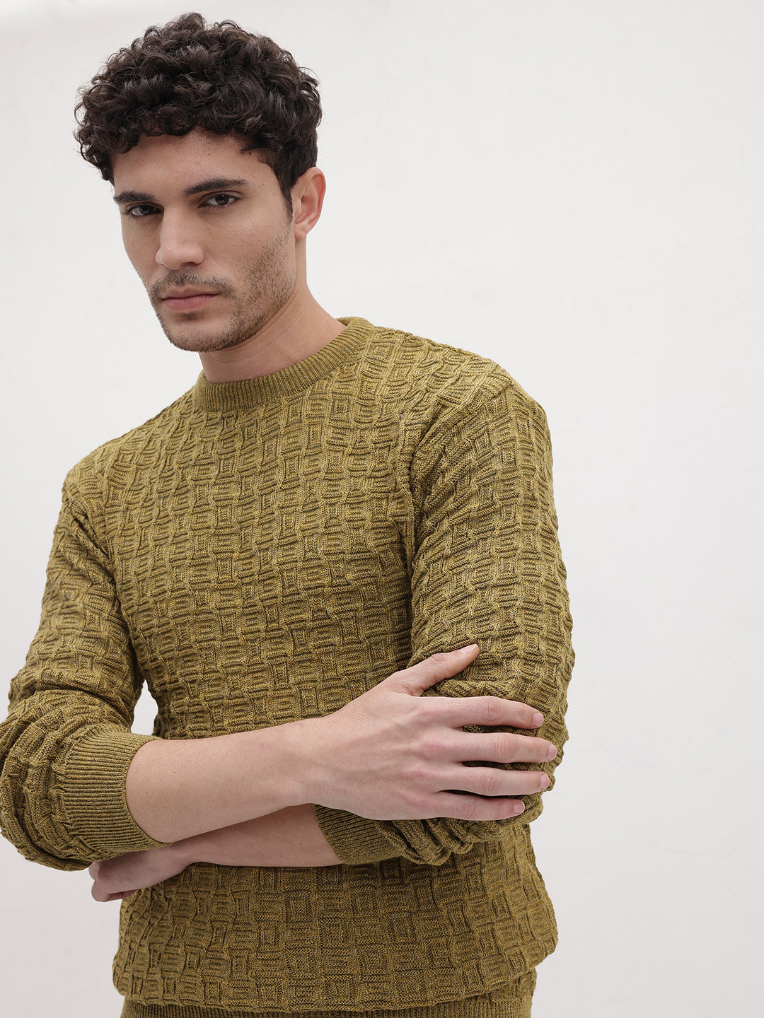 The Roadster Life Co. Self-Design Woollen Pullover