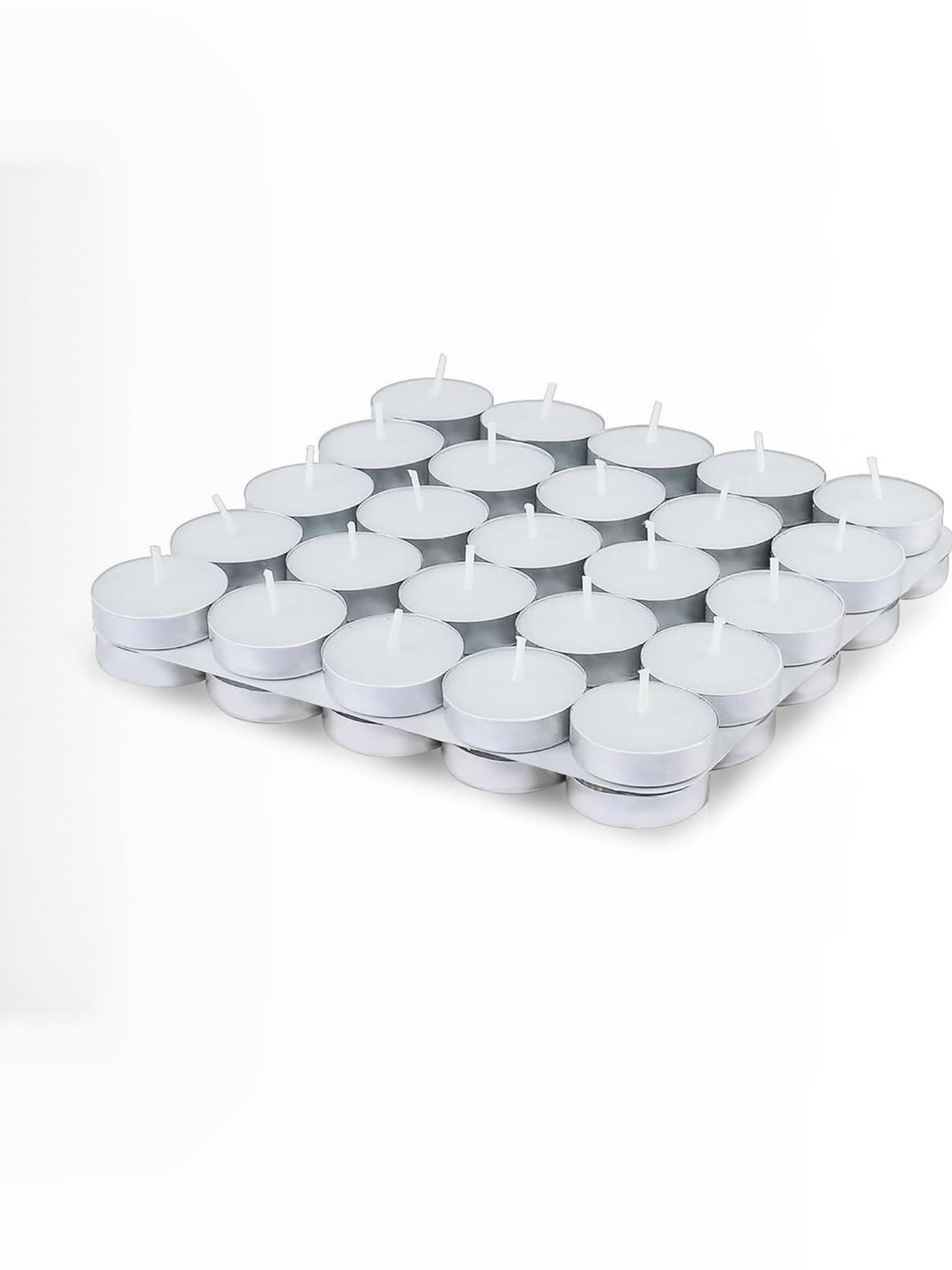 Go Hooked 50 Pcs Silver-Toned Candles With 1 Wicks Each