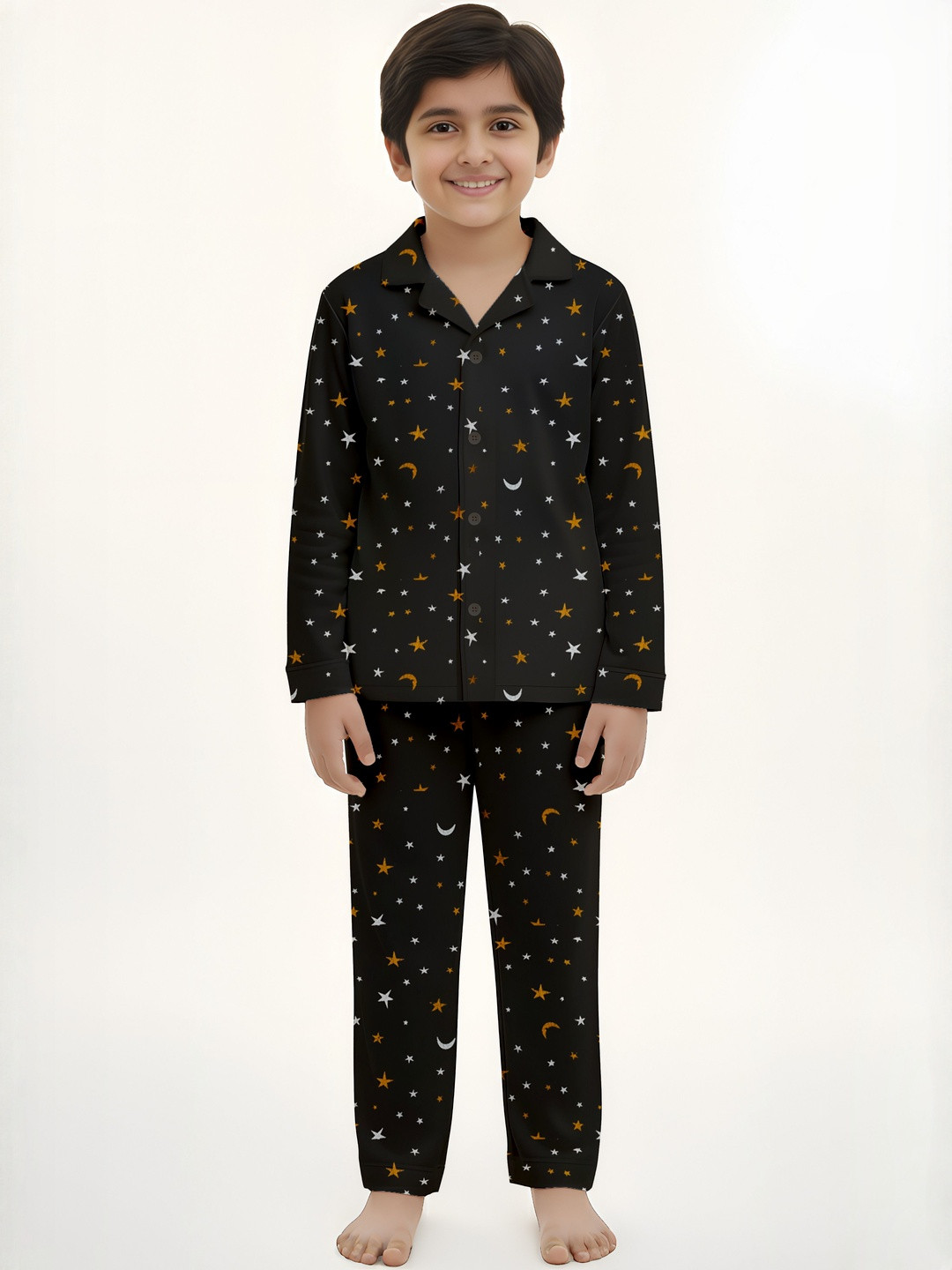 Fasha Kids Printed Shirt with Pyjamas
