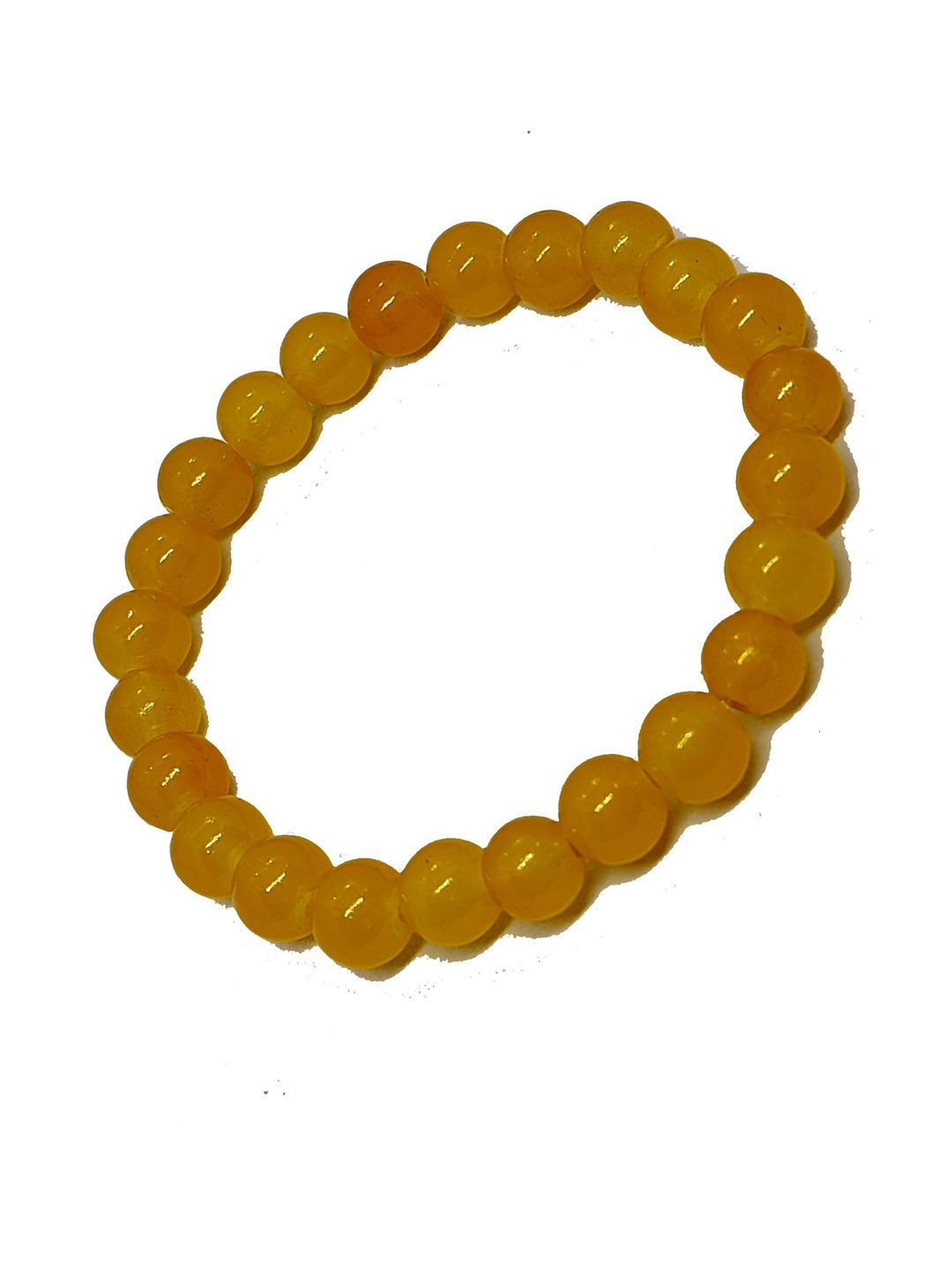 Inara Robes Women Yellow Crystal Beaded Bracelet