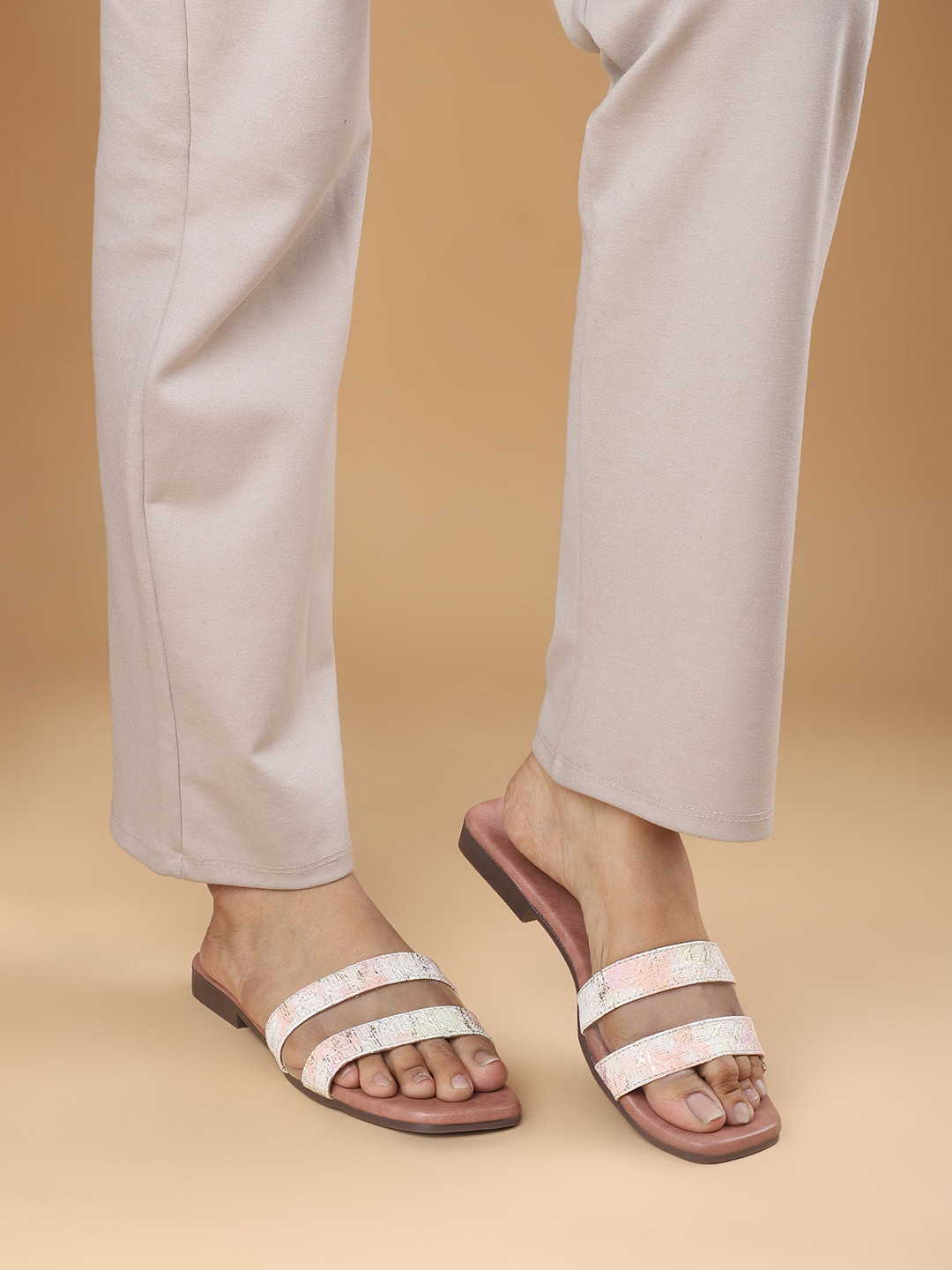 Gibelle Women Slip-On Transparent Open Toe Flats