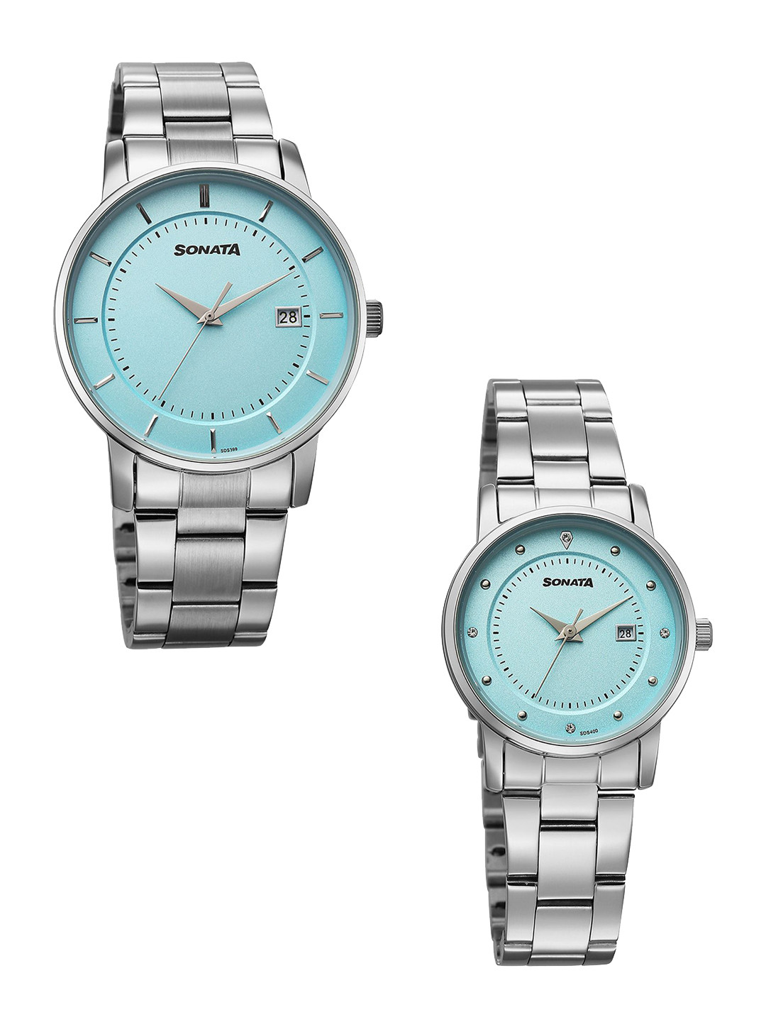 Sonata Perfect Pairs Unisex Set of 2 Quartz Analogue Watch 7718387091SM01