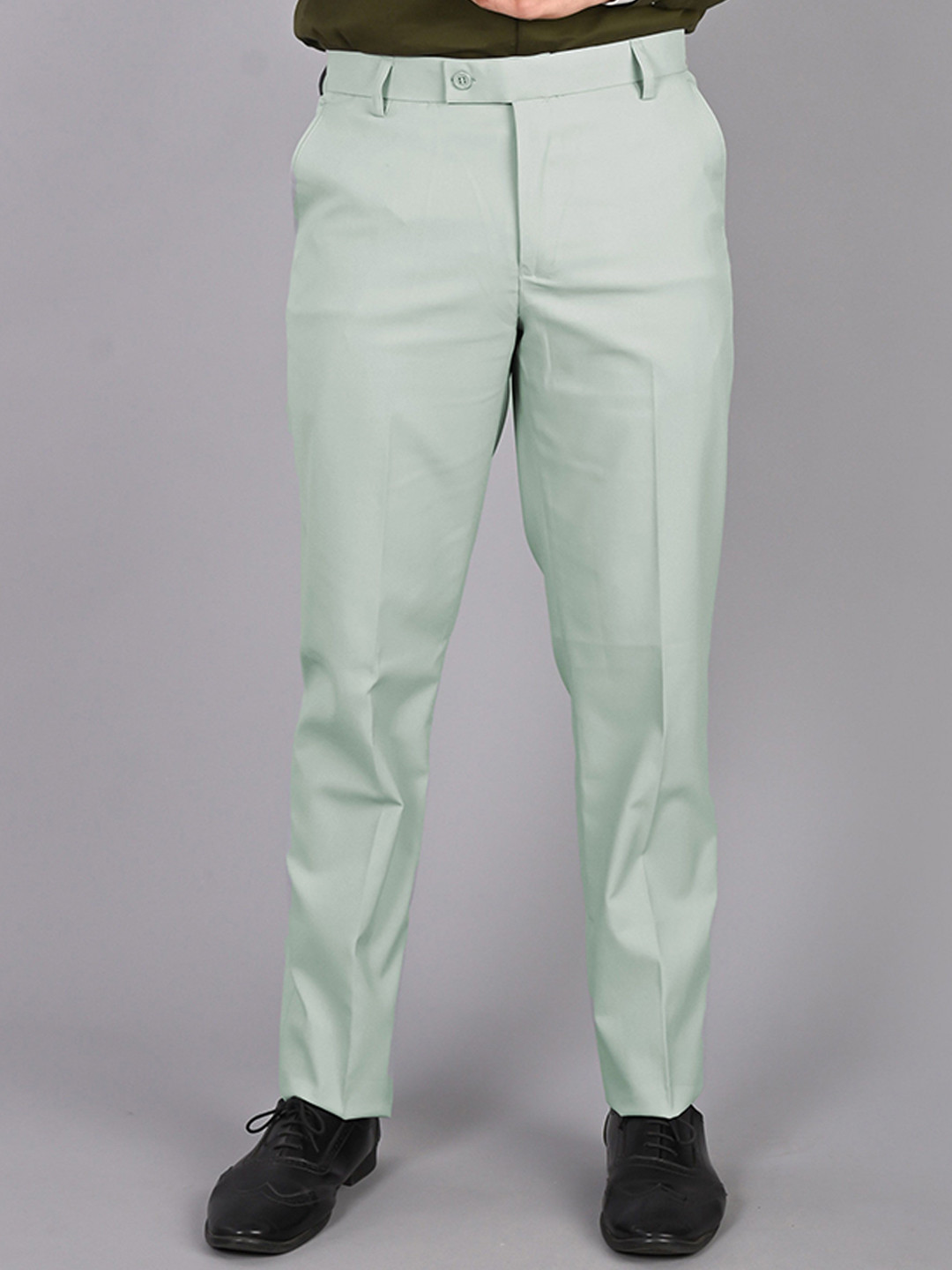 STREETVIBES Men Classic Regular Fit Formal Trousers