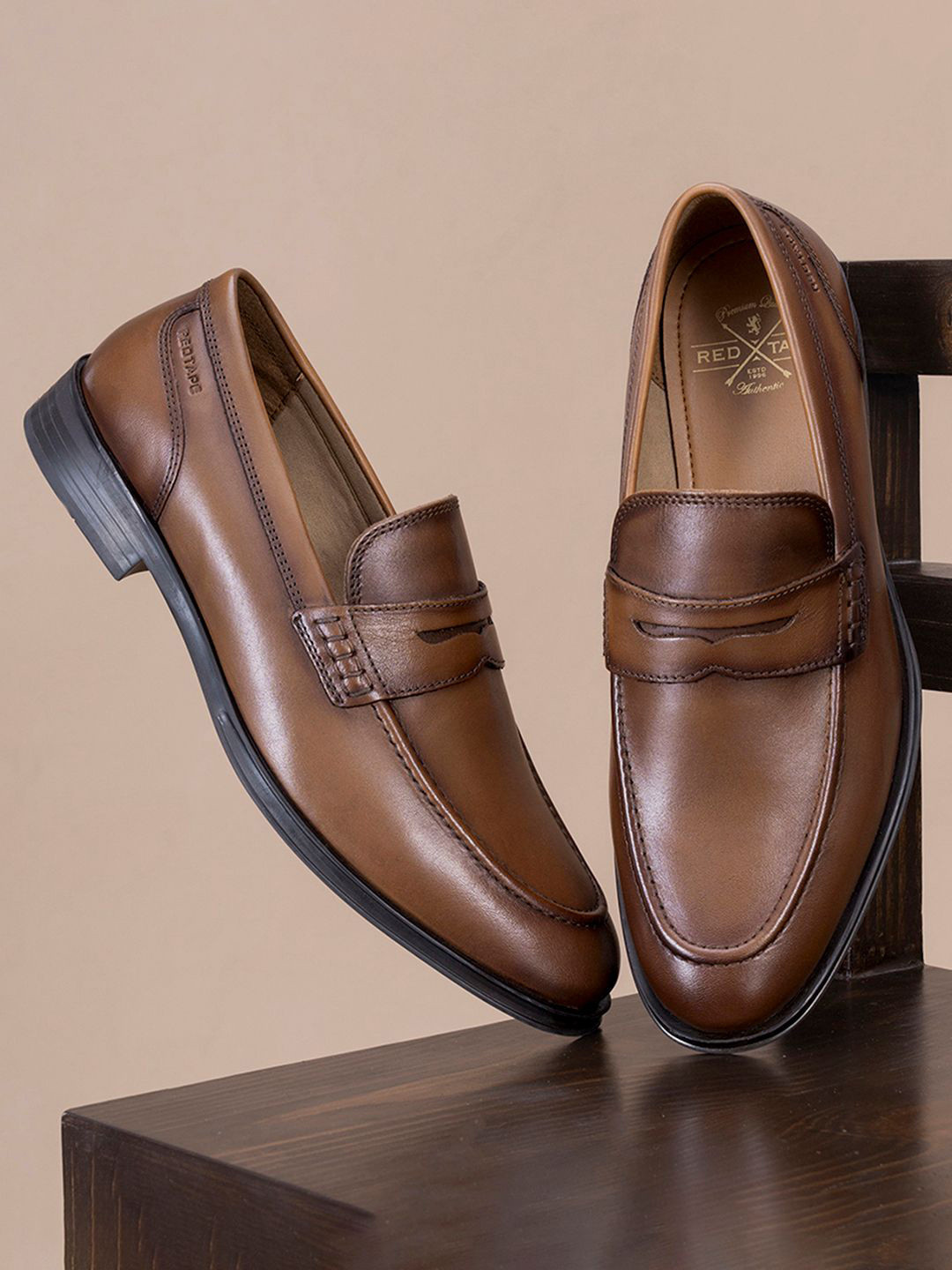 Red Tape Men Leather Formal Loafers