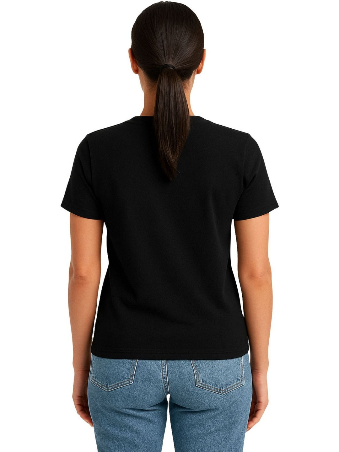 Freaks Women Solid Round Neck Cotton T-shirt