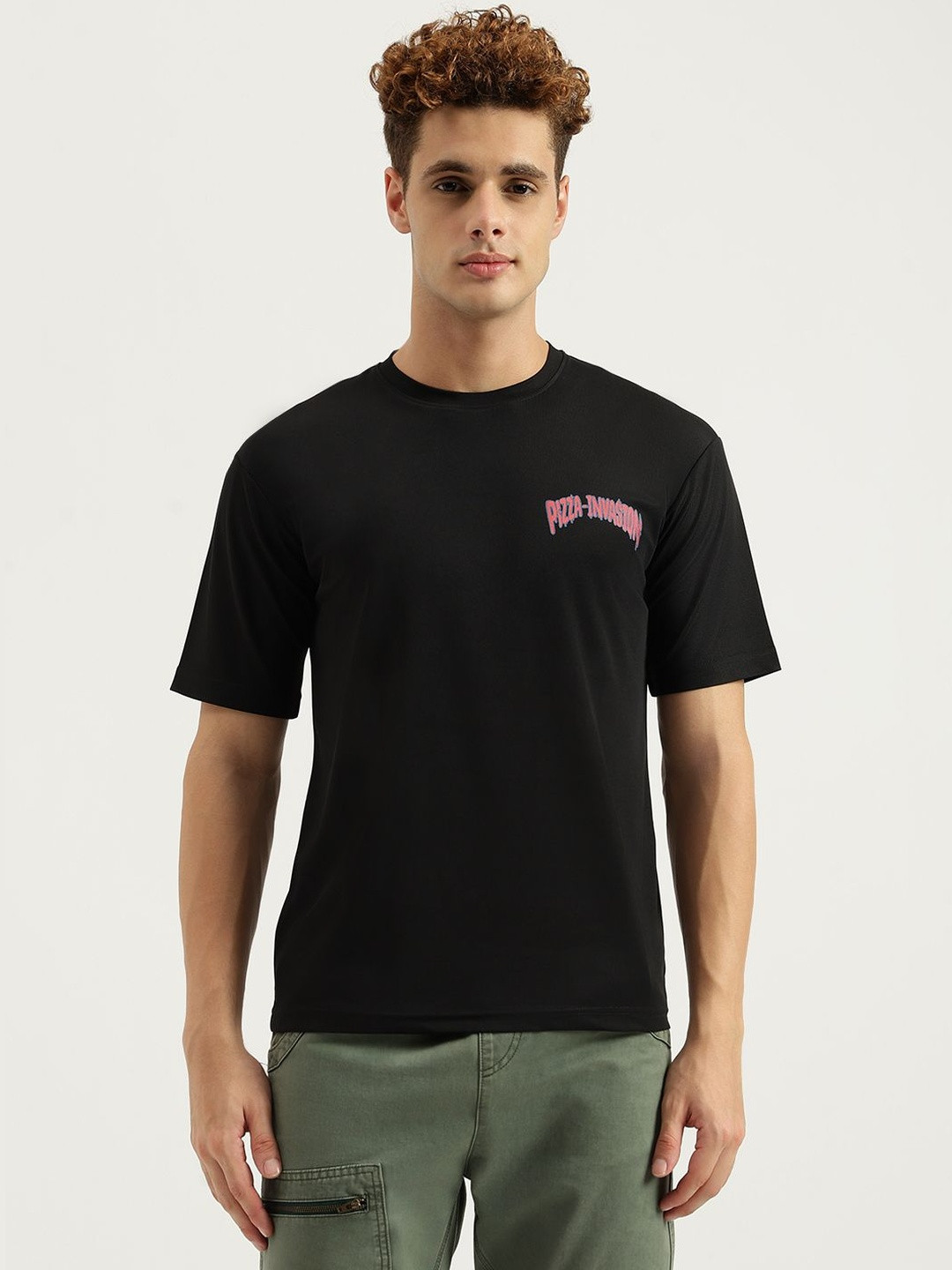 ChaseOverIN Men Graphic Printed Regular Fit T-shirt