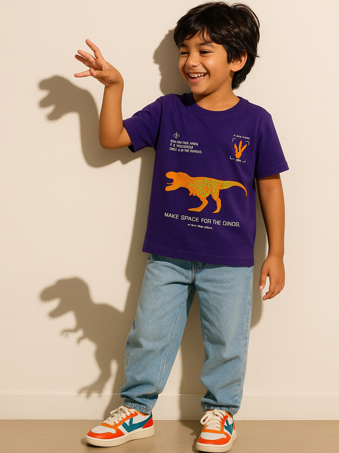 TALES & STORIES Boys Printed Round Neck T-shirt