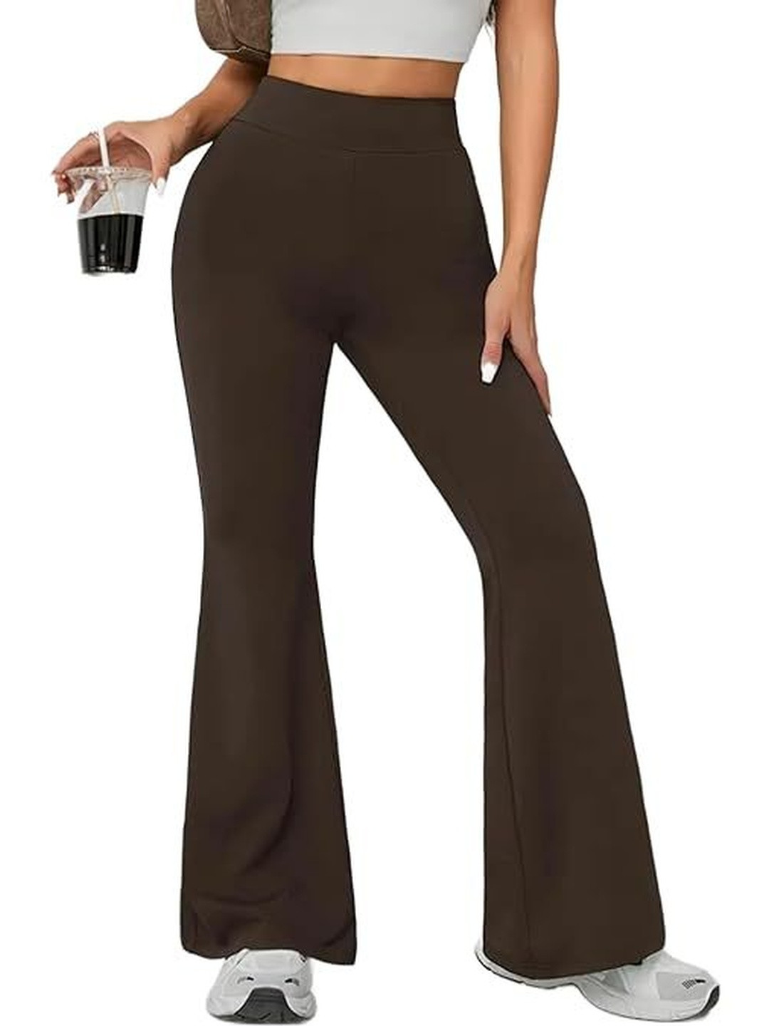 Eleg & Stilance Women High Waisted Flared Bootcut Pant