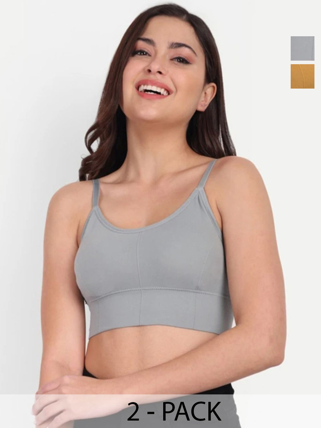KAMINI Pack OF 2 Women Cotton Crop Top Bra