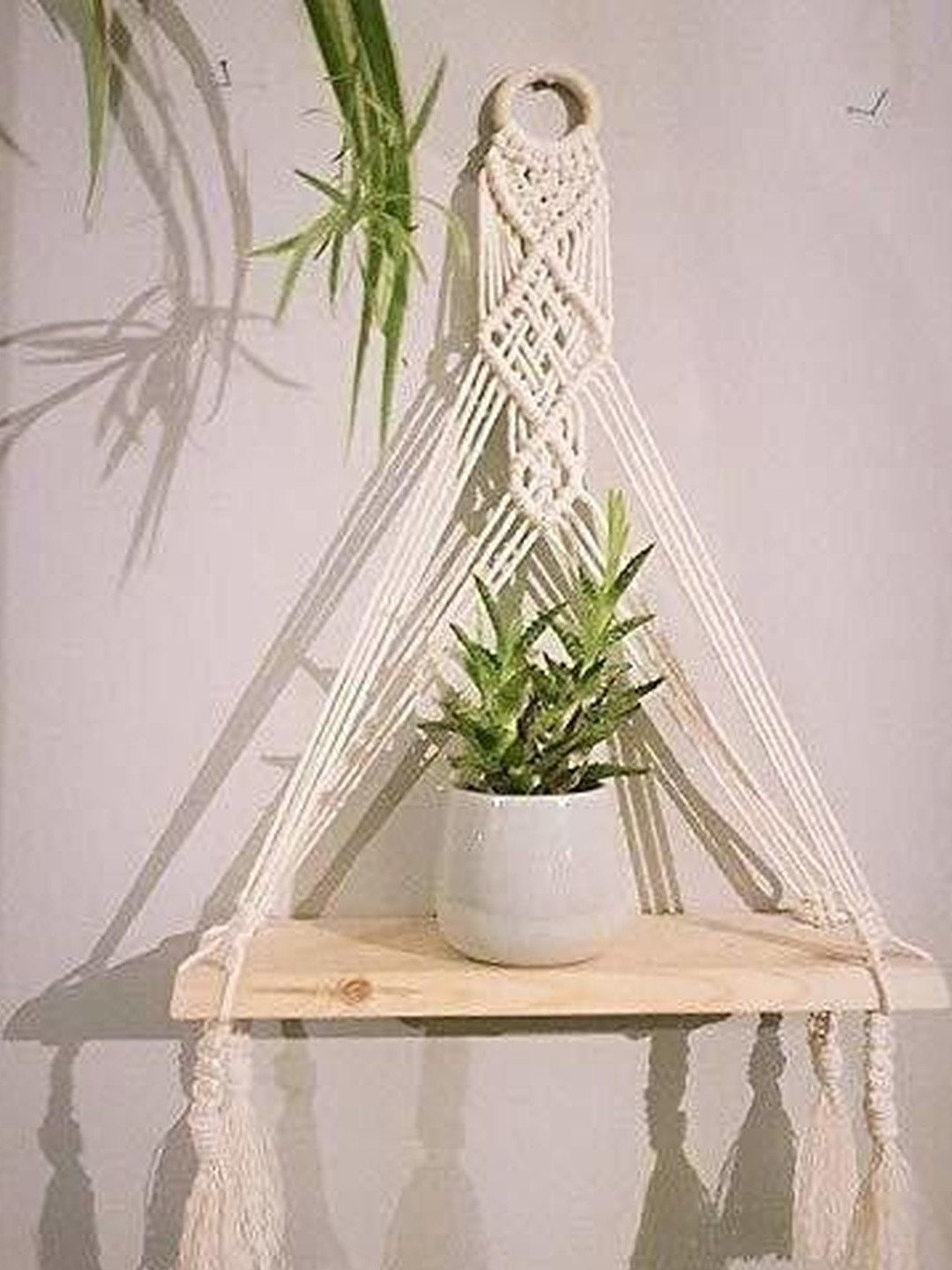 Aain White Floral Wall Decor