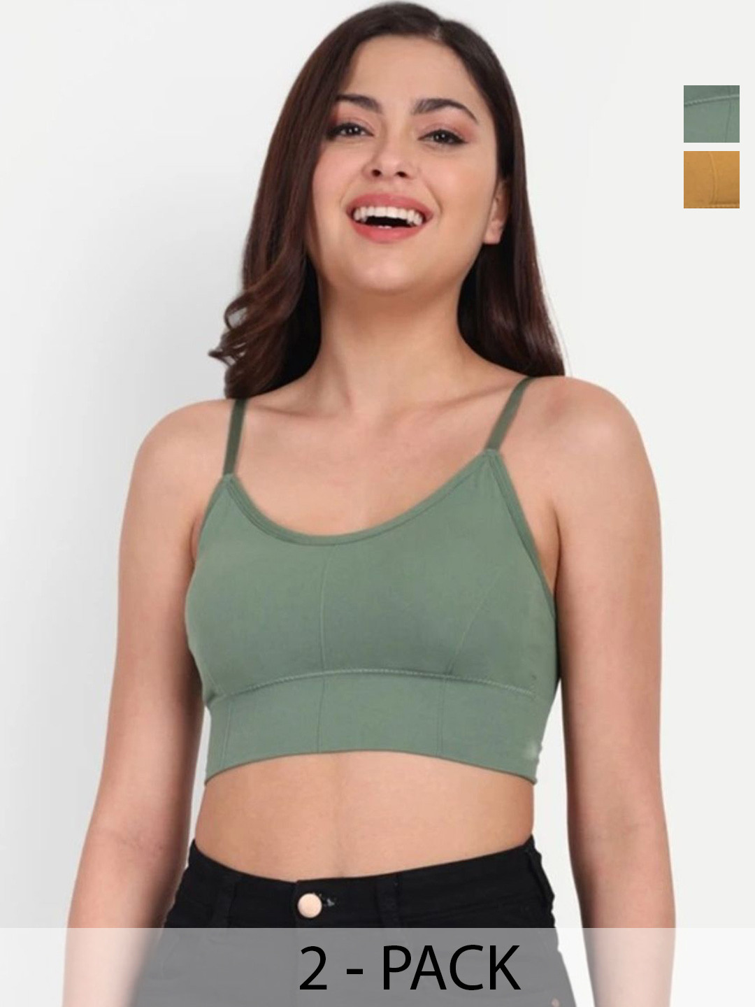 US FASHION Pack Of 2 Cotton Bras