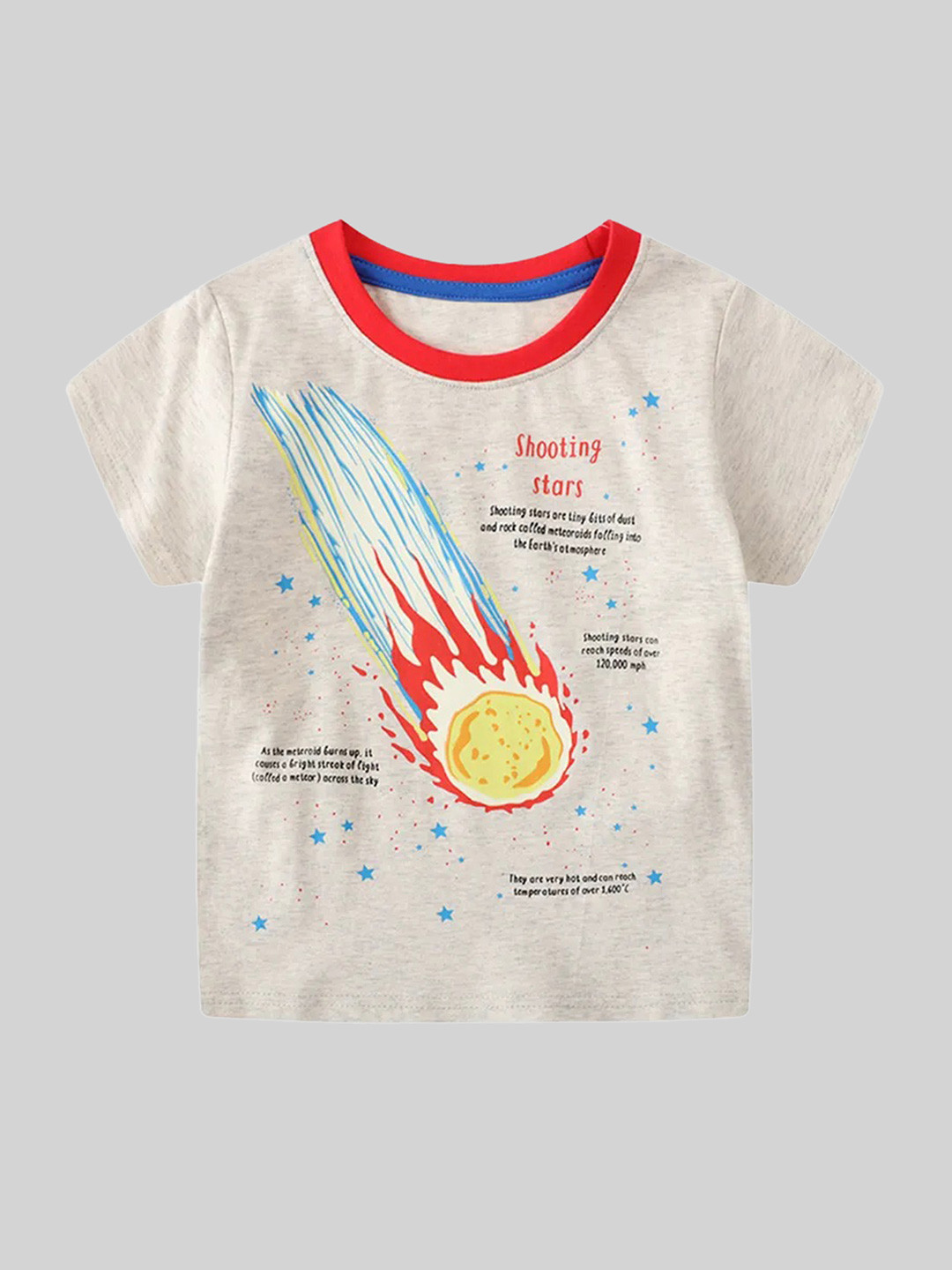 LULU & SKY Girls Graphic Printed Reflective T-shirt