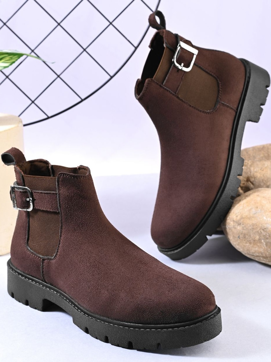 Roadster Women Brown Buckle Detail Regular Boots