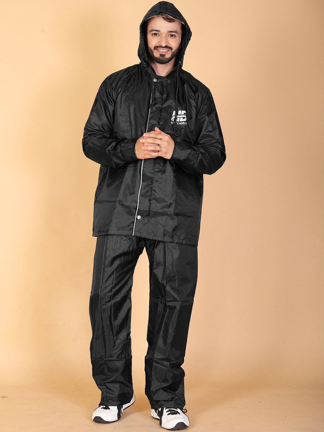 SANCIA Men Reversible Double-Coated Waterproof Rainsuit