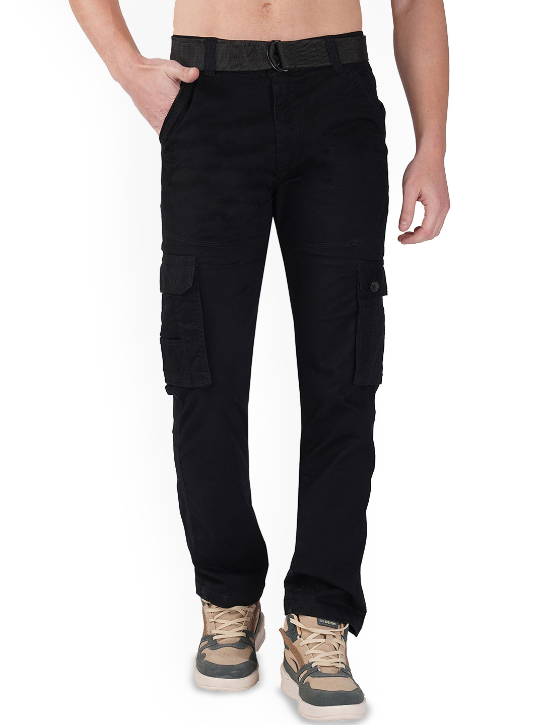 Hymen Legions Men Regular Fit Mid-Rise Cargos Trousers
