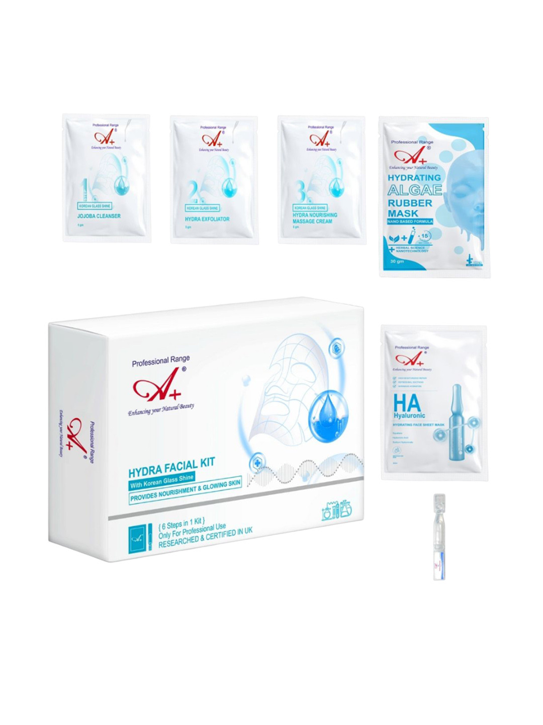 A+ Professional Range Hydra Korean Facial Mono-Dose Kit - 180 g