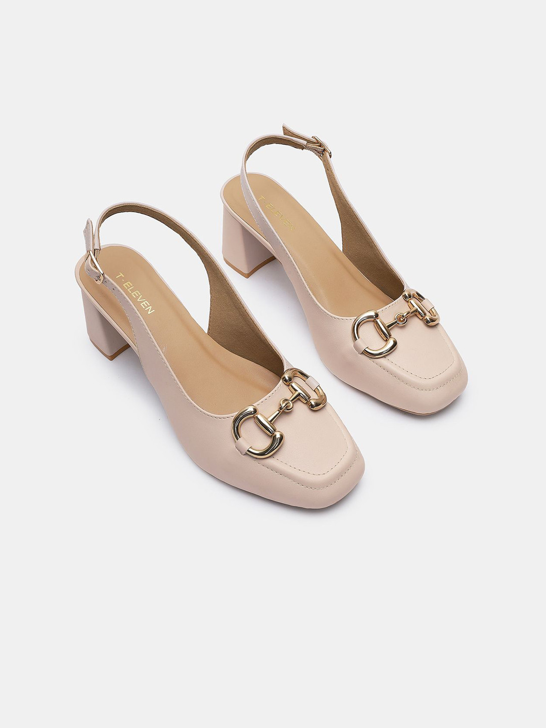 T.ELEVEN Party Block Pumps with Buckles