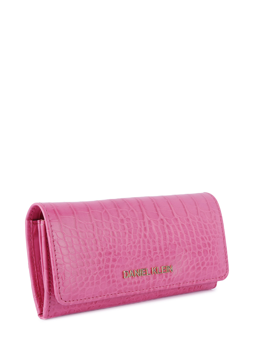 Daniel Klein Women Crocodile Skin Pattern Three Fold Wallet