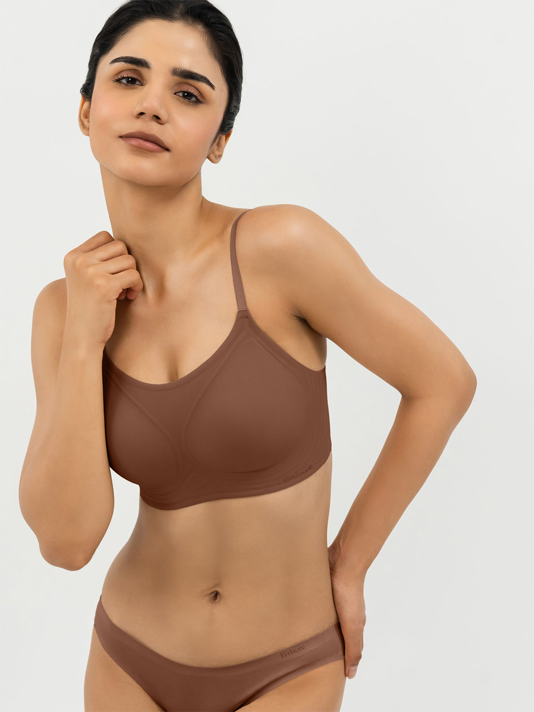 B'there Women Ultimate Comfort Seamless High Coverage Lightly Padded Everyday Scoop Bra
