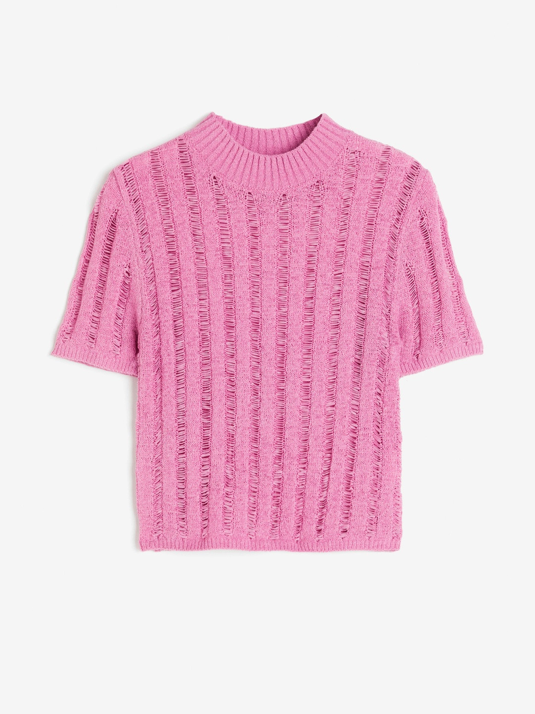 H&M Ladder Stitch-Look Knitted Top