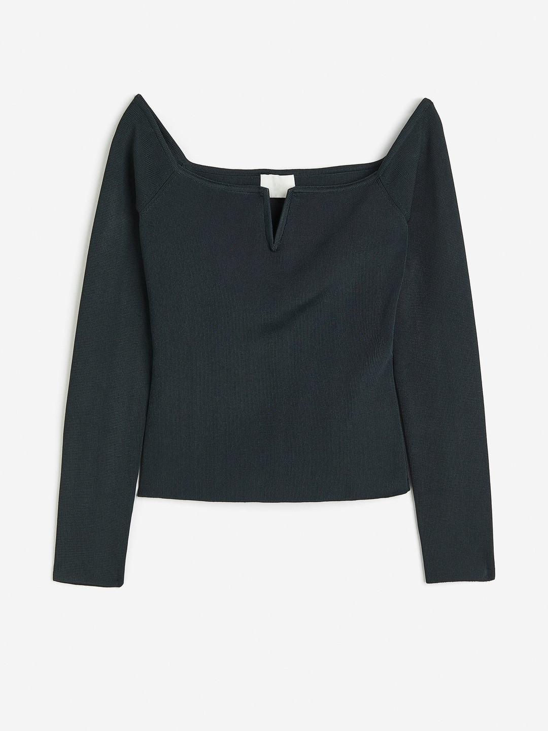 H&M Rib-Knit Off-The-Shoulder Top