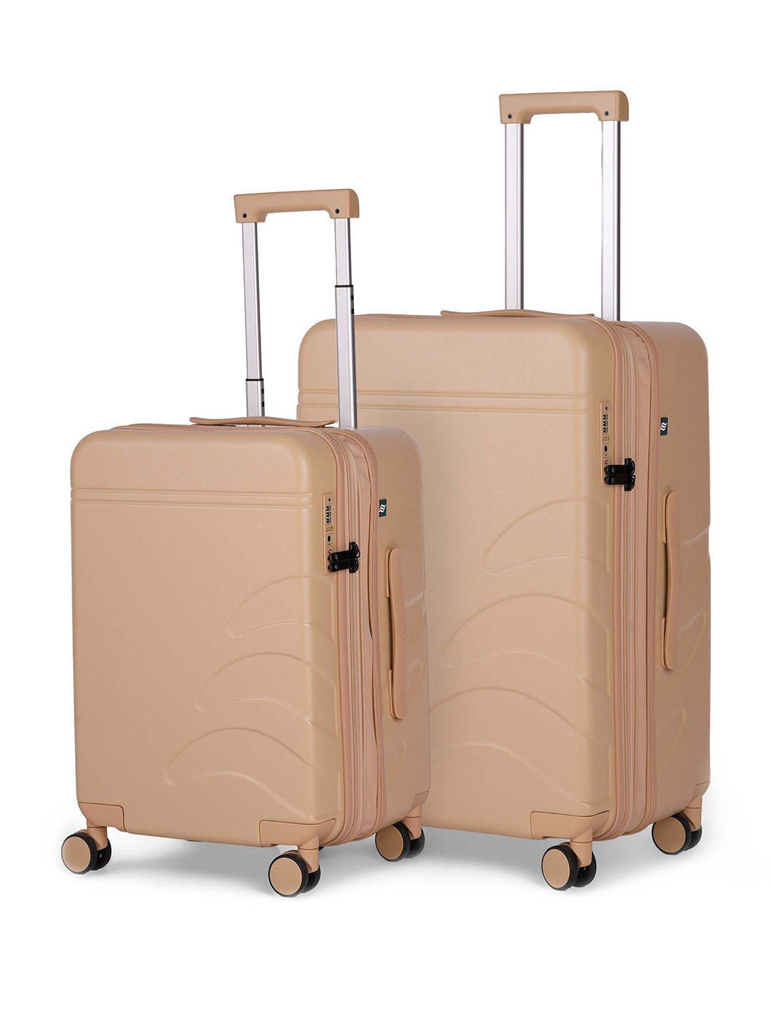Assembly Set Of 2 Flowe Luggage Trolley Bag  (20+24)
