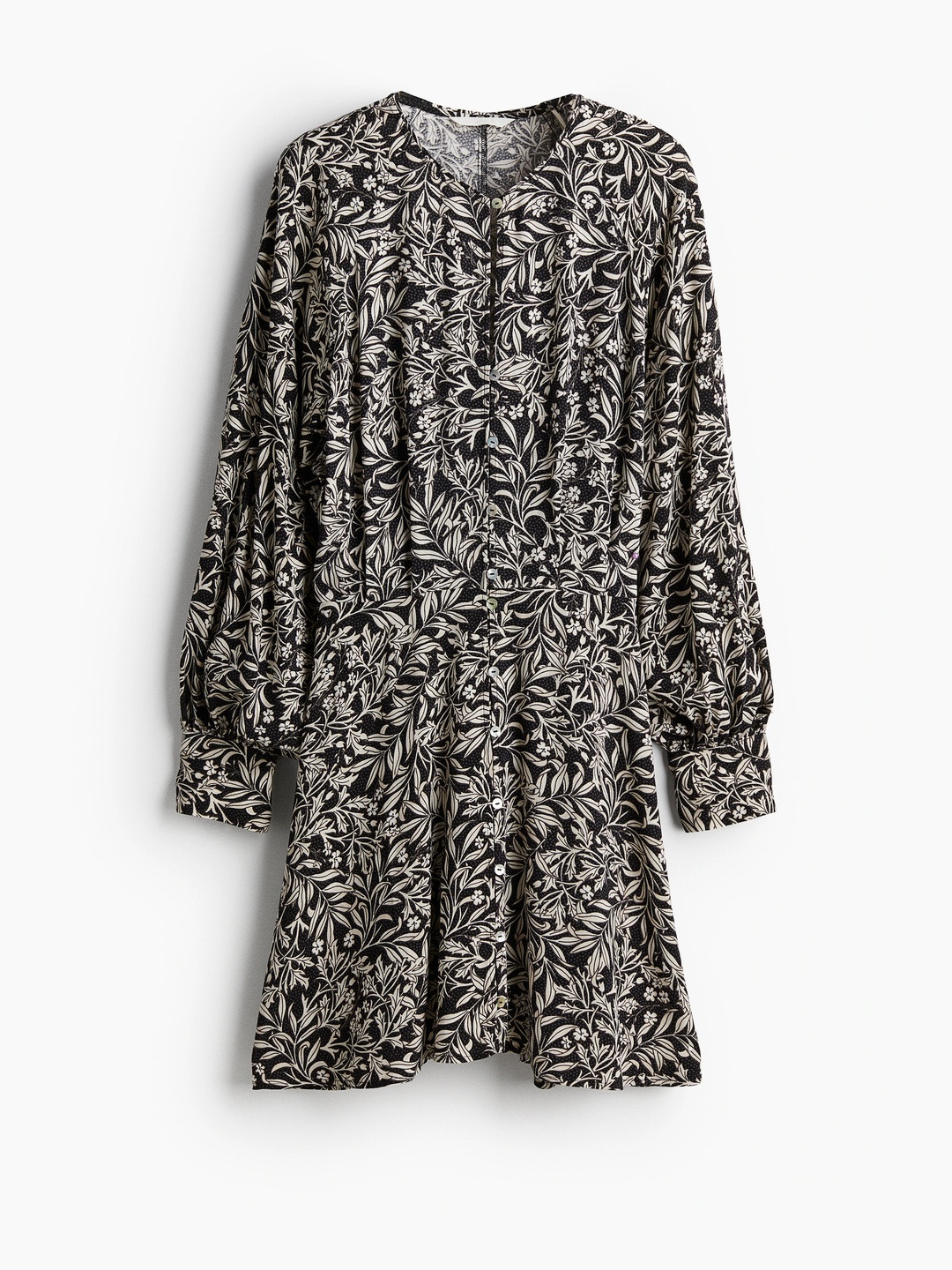 H&M Floral Printed A-Line Dress