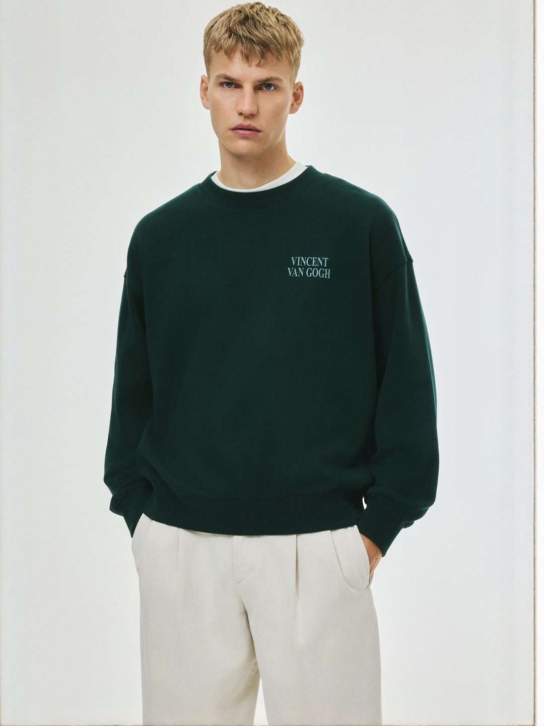 H&M Oversized Fit Printed Sweatshirt