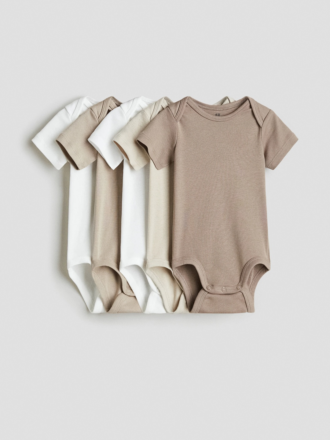 H&M Boys 5-Pack Cotton Bodysuits