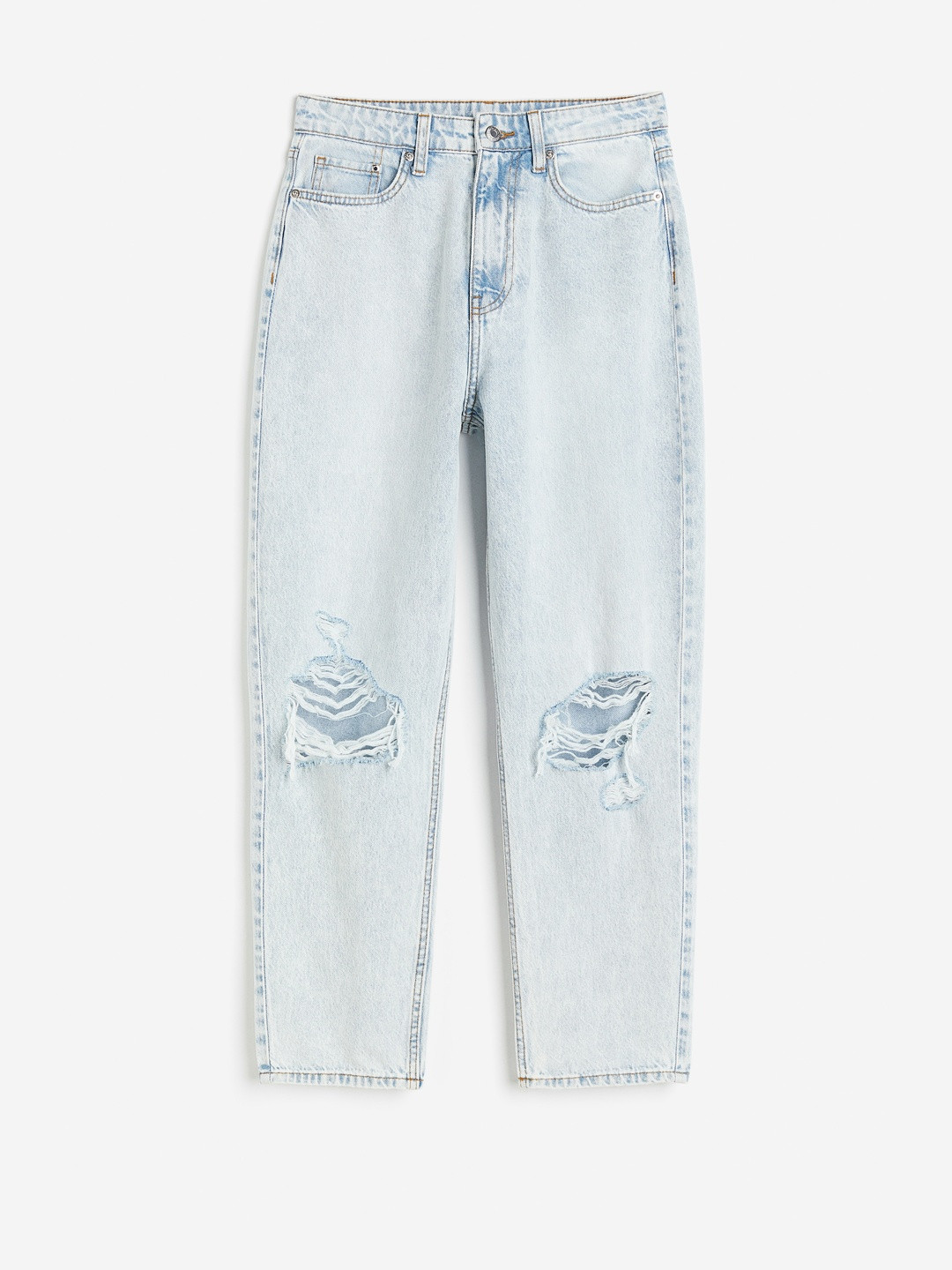 H&M Women Mom Loose Fit Ultra High Ankle Jeans