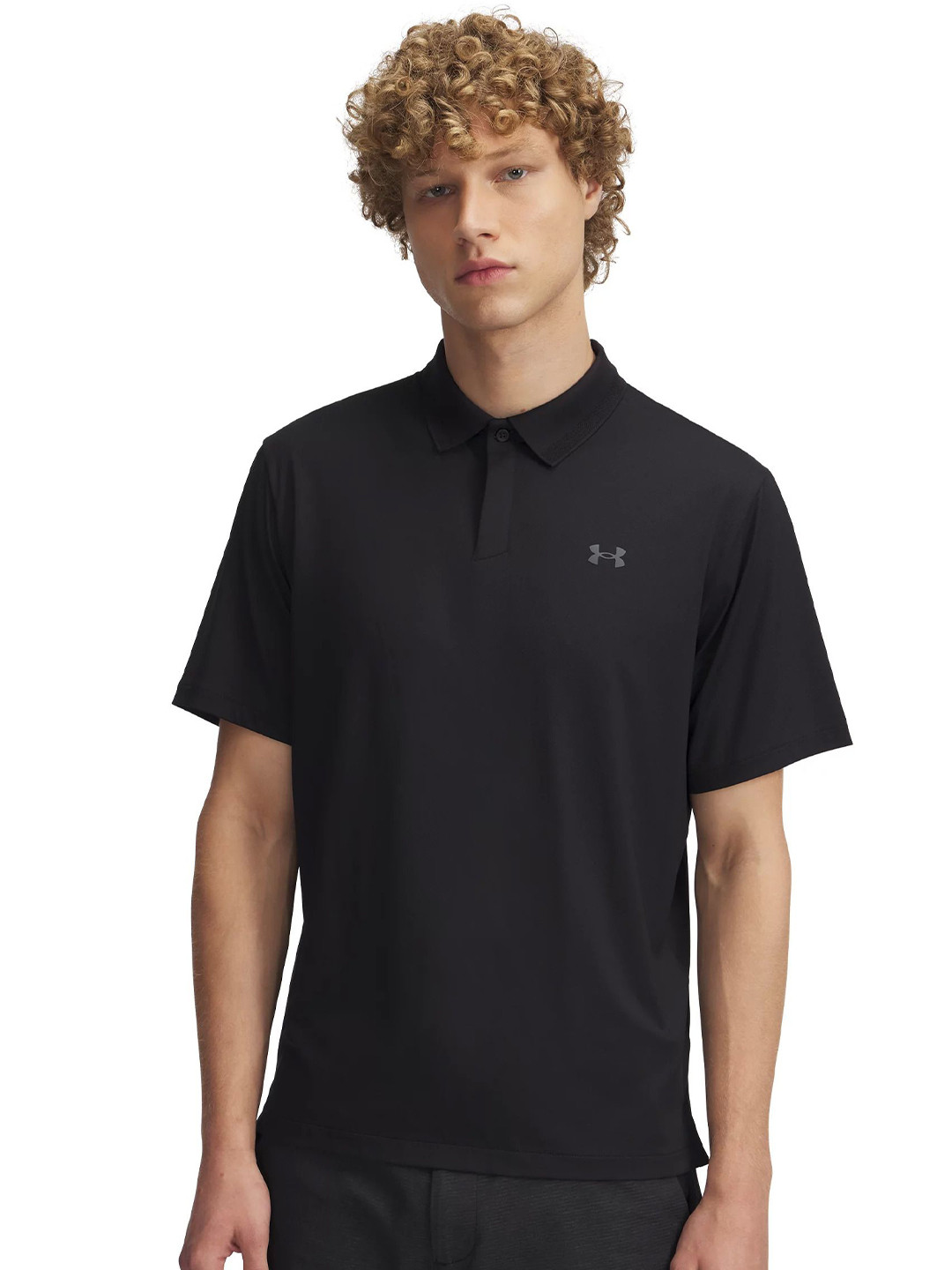UNDER ARMOUR Men Drive Chill Relaxed Fit Polo Collar Golf T-Shirt