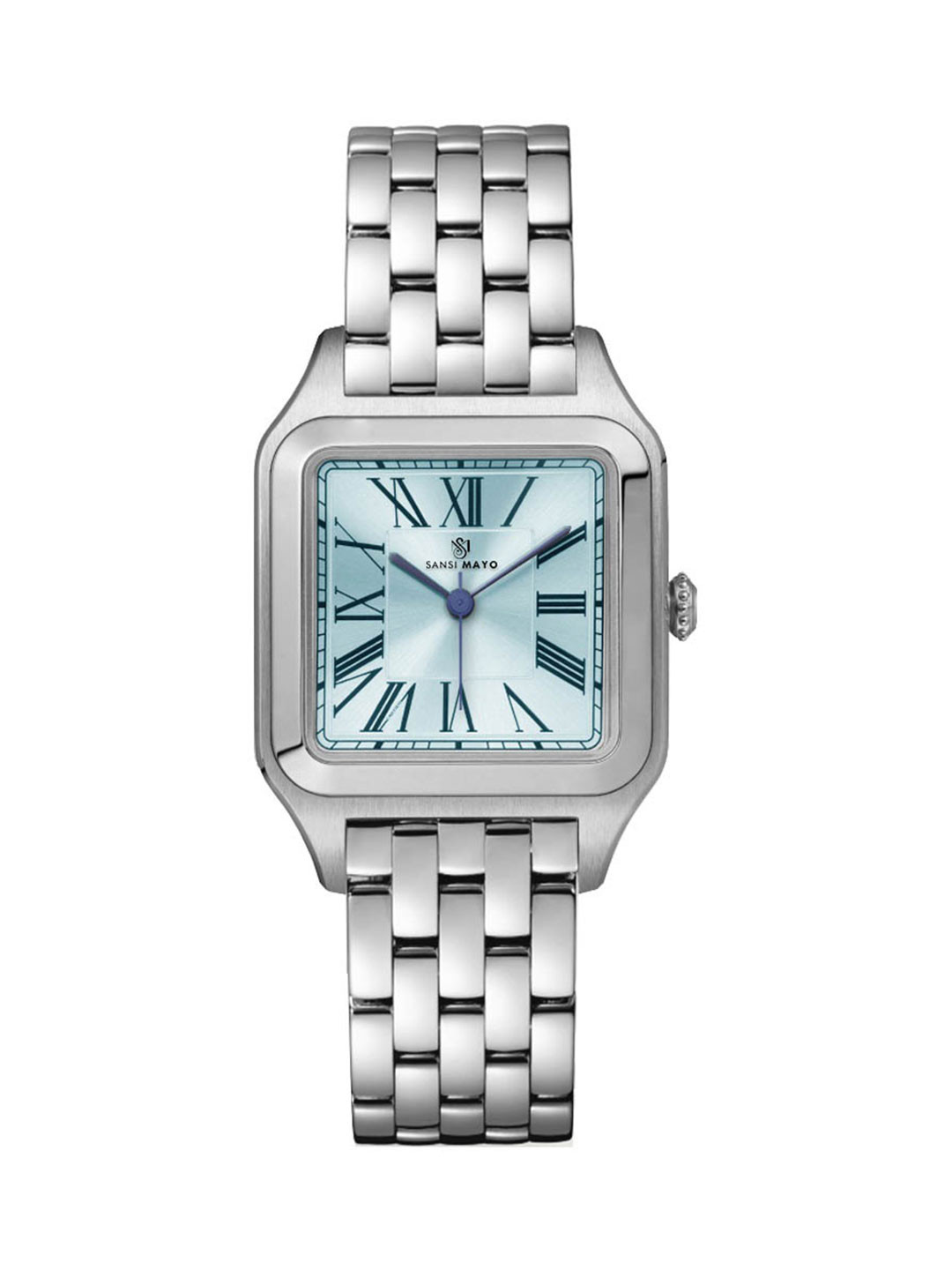 SANSIMAYO Tredo Men Dial & Stainless Steel Straps Analogue Watch SM-M-195-S-S-SB