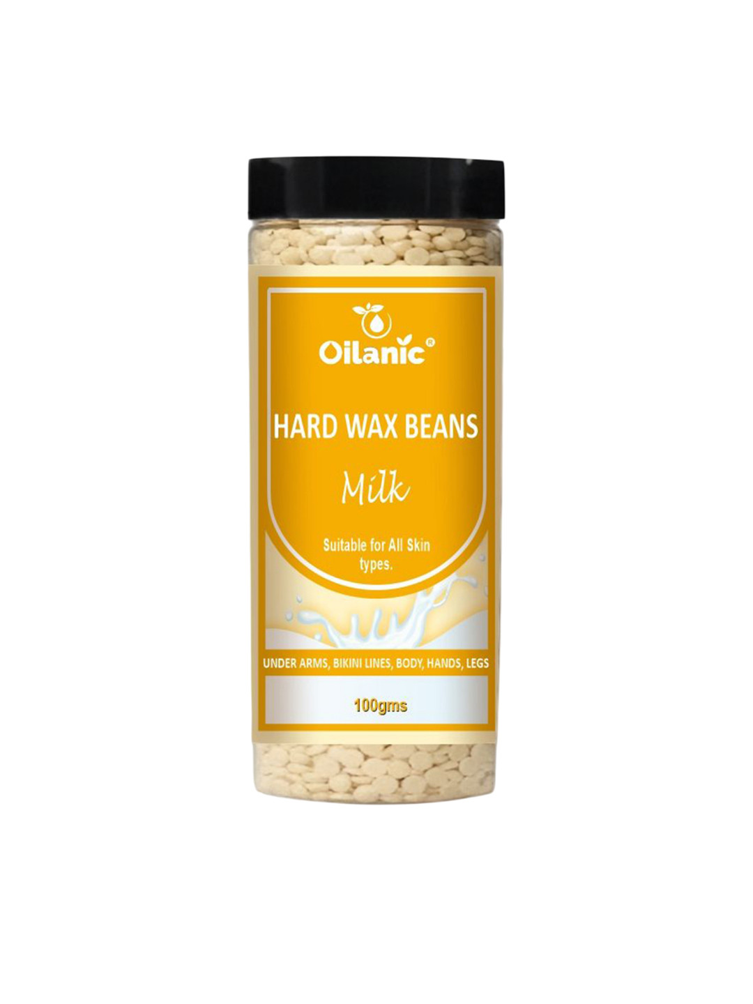 Oilanic Milk Brazilian Hard Wax Beans For Hair Removal - 100 g