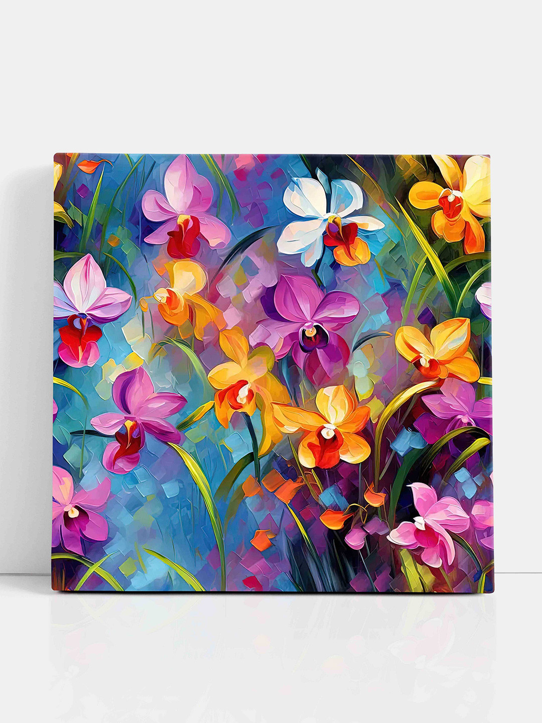 SAF Wooden Framed Bunch of flower Canvas Wall decor Paintings