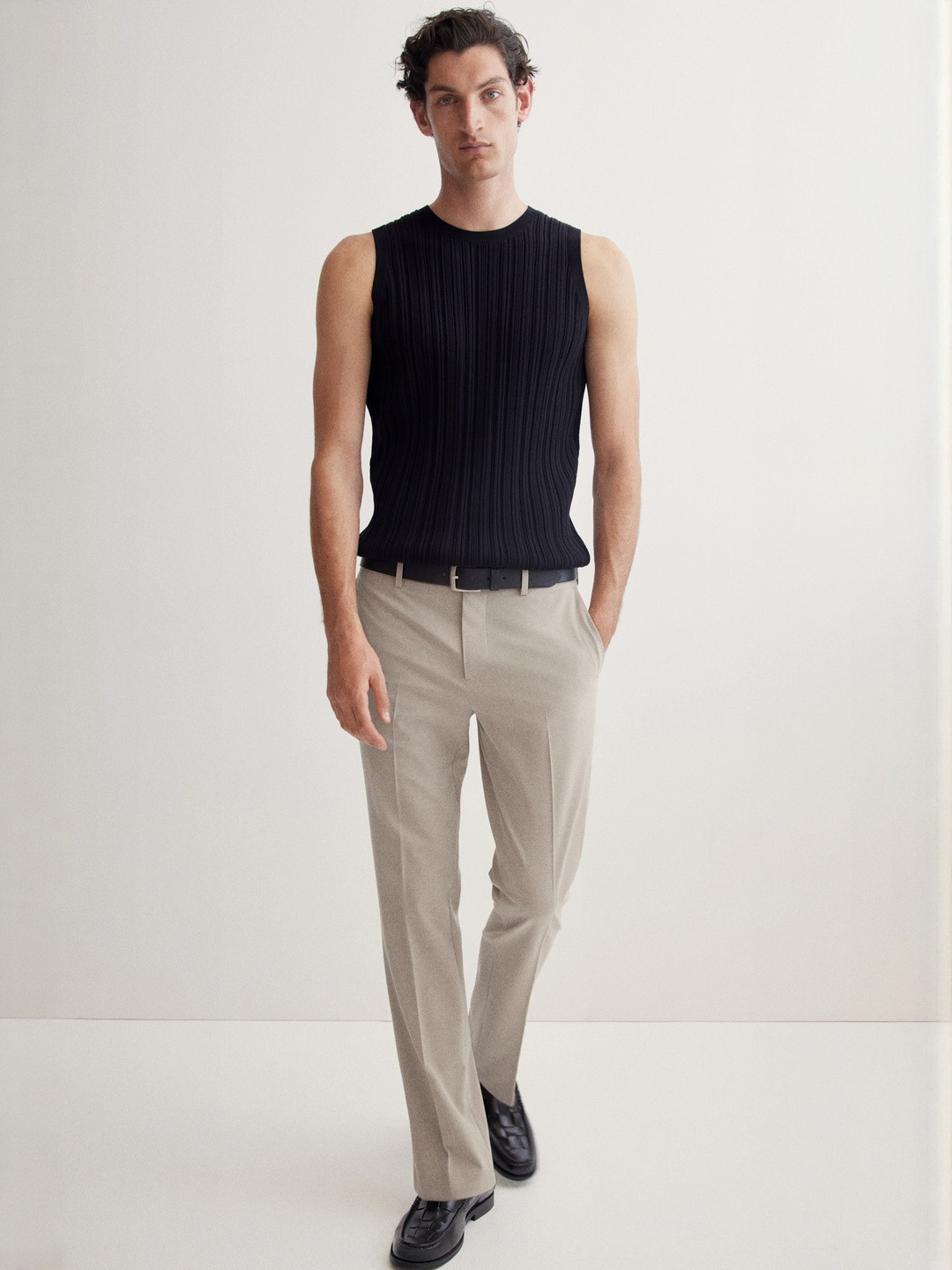 H&M Slim Fit Tailored Trousers