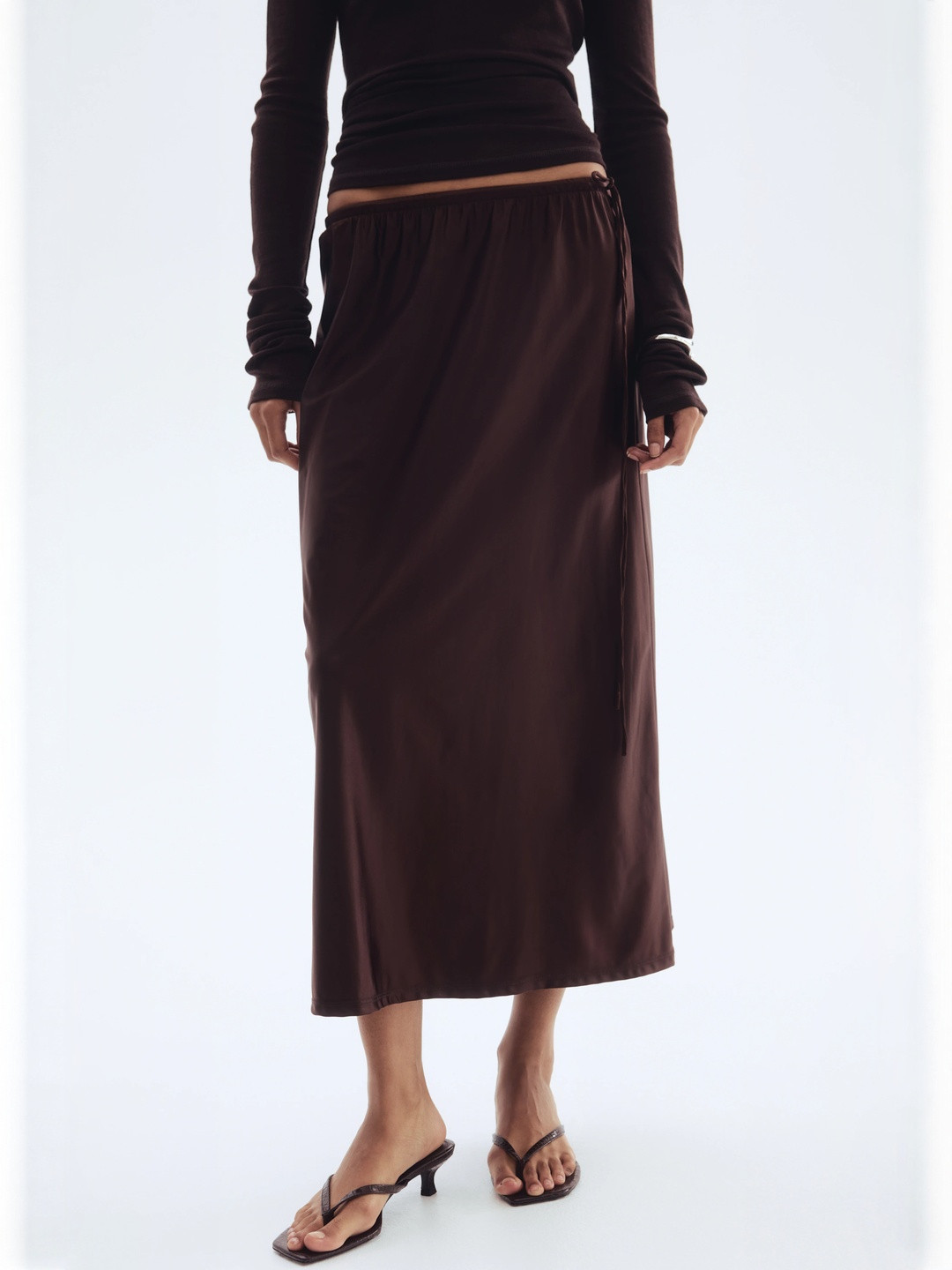 H&M Drawstring-Detail Skirt