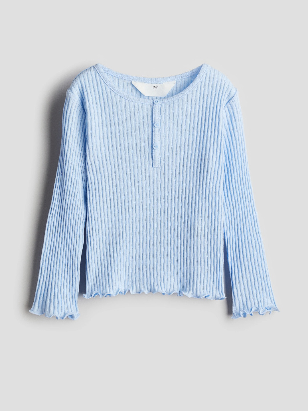 H&M Girls Pointelle Jersey Top